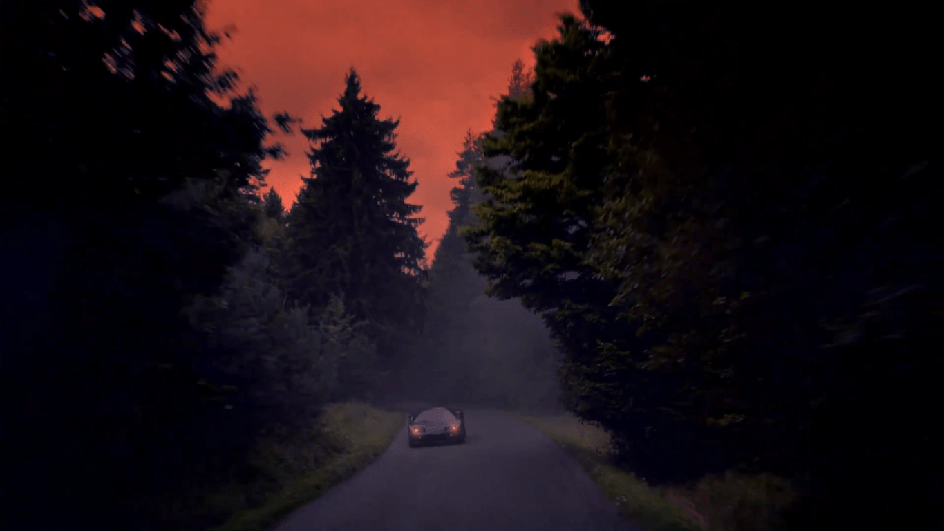 Auto su strada al tramonto, 1366x768 HD, Desktop