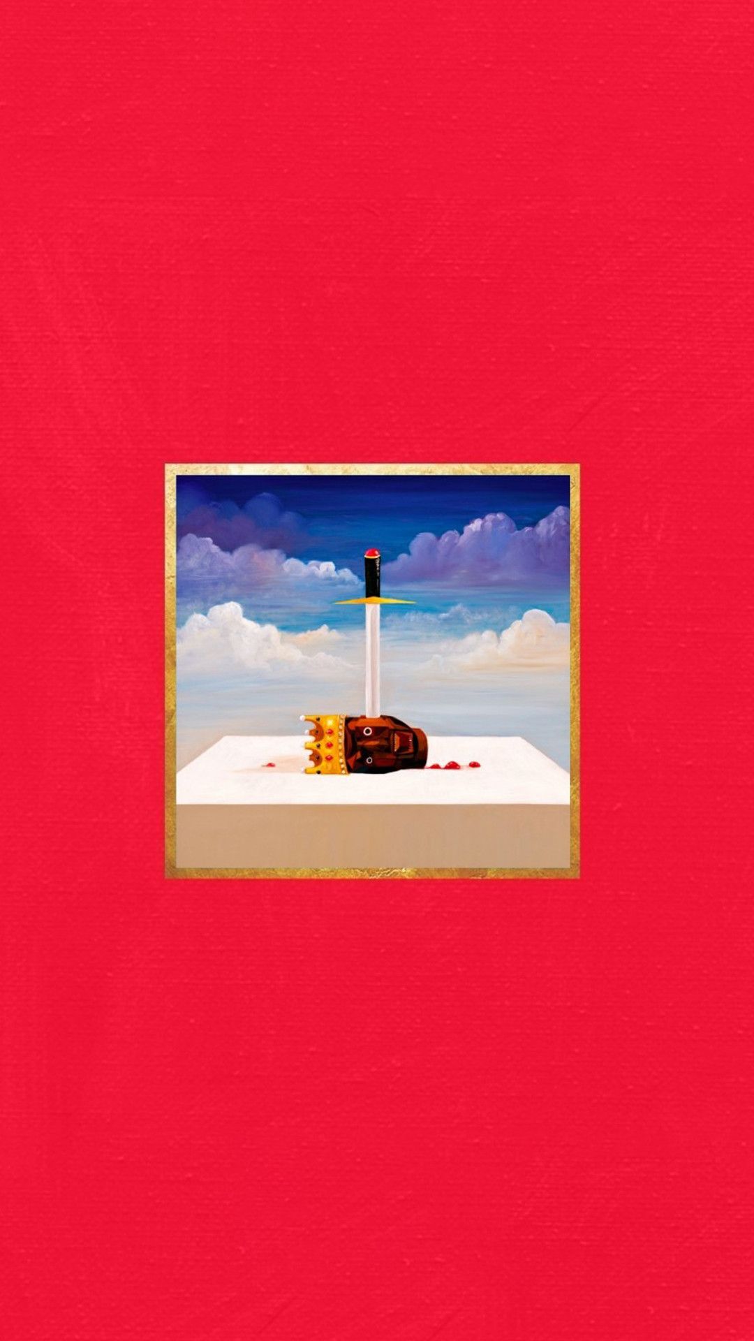 Copertina album Kanye West MBDTF, Ye, 1080x1920 Full HD Verticale, Smartphone