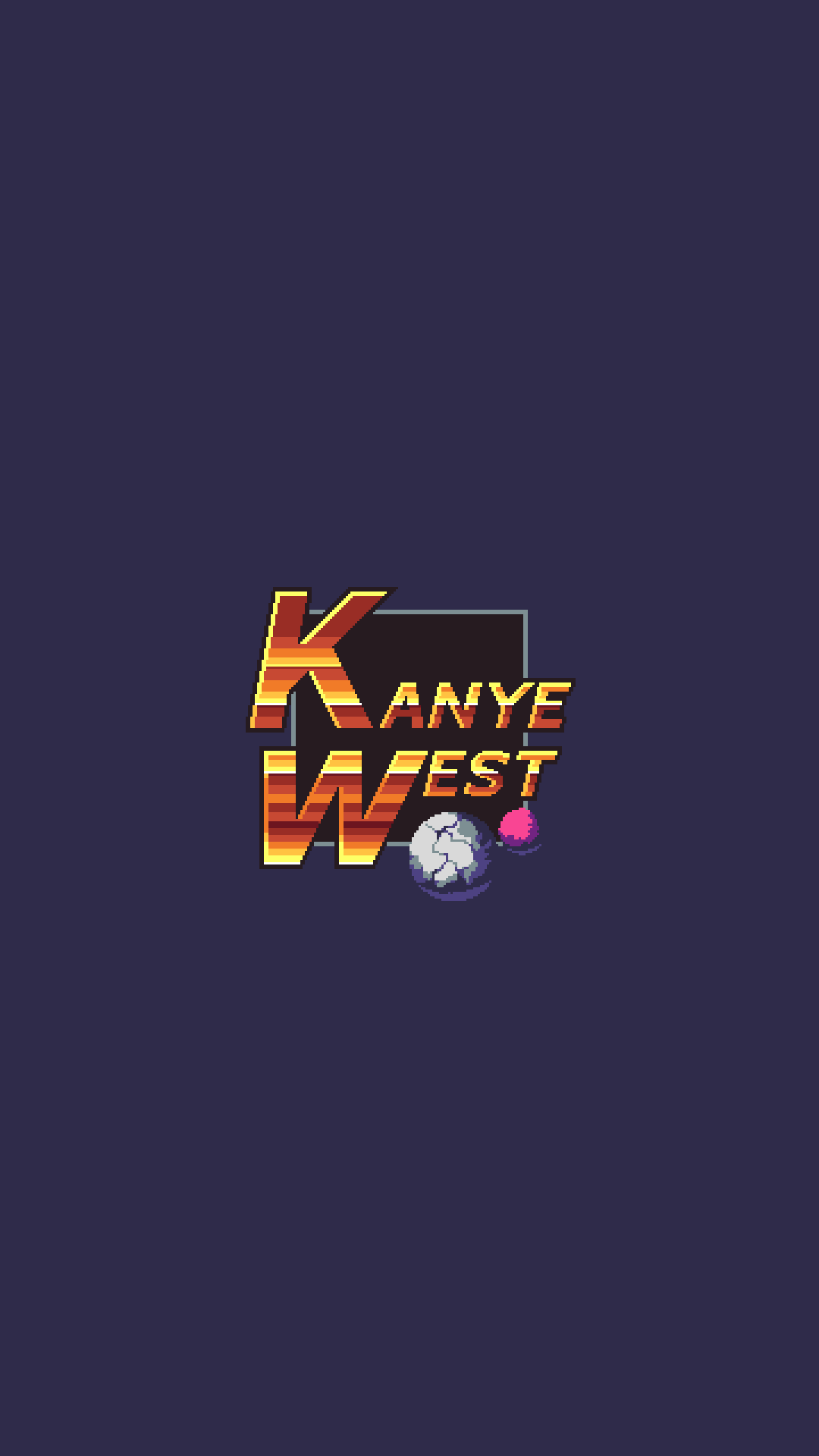 Logo Kanye West retro, 1080x1920 Verticale, Telefono