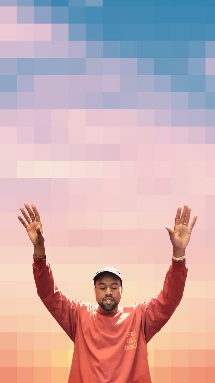 Kanye West braccia alzate, 750x1334 Full HD Verticale, iPhone