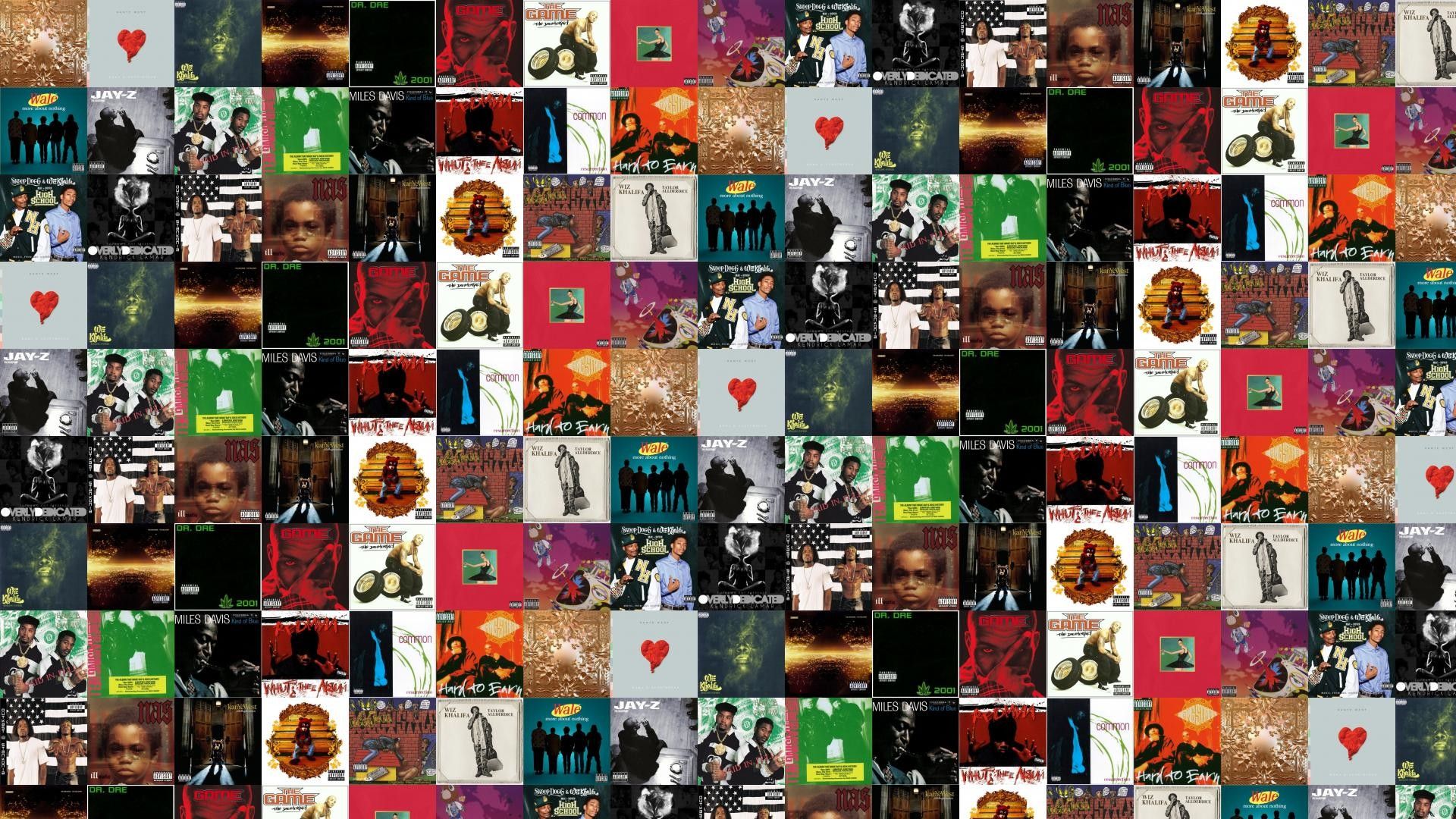 Collage copertine album musicali, 1920x1080 1080p, PC