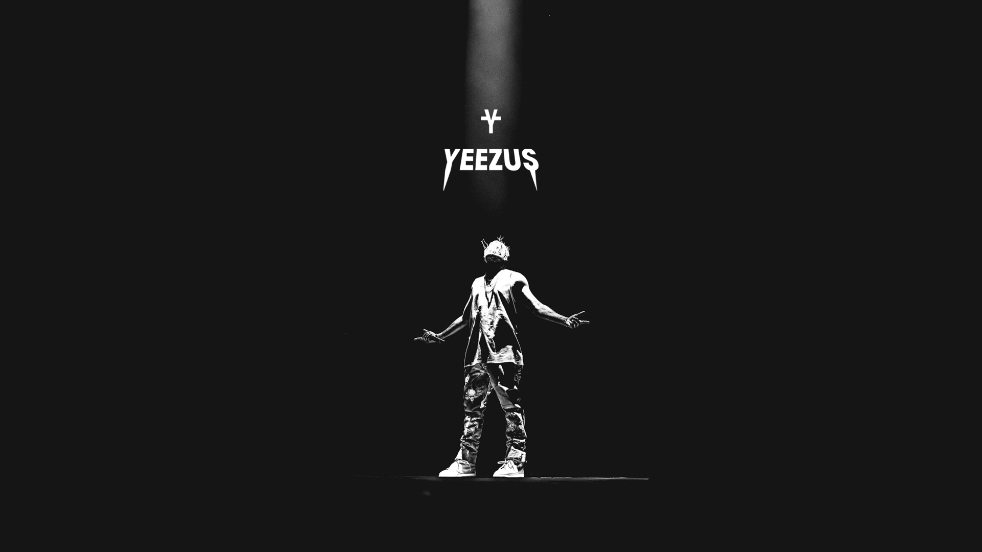 Kanye West Yeezus silhouette, rapper, 1920x1080 1080p, PC Desktop