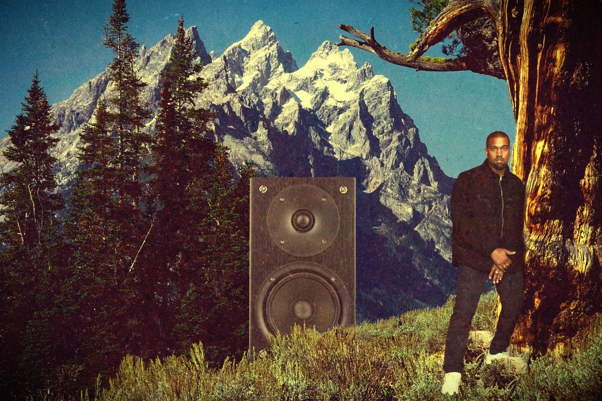 Kanye West sul palco concerto, 2048x1365 2K, Laptop