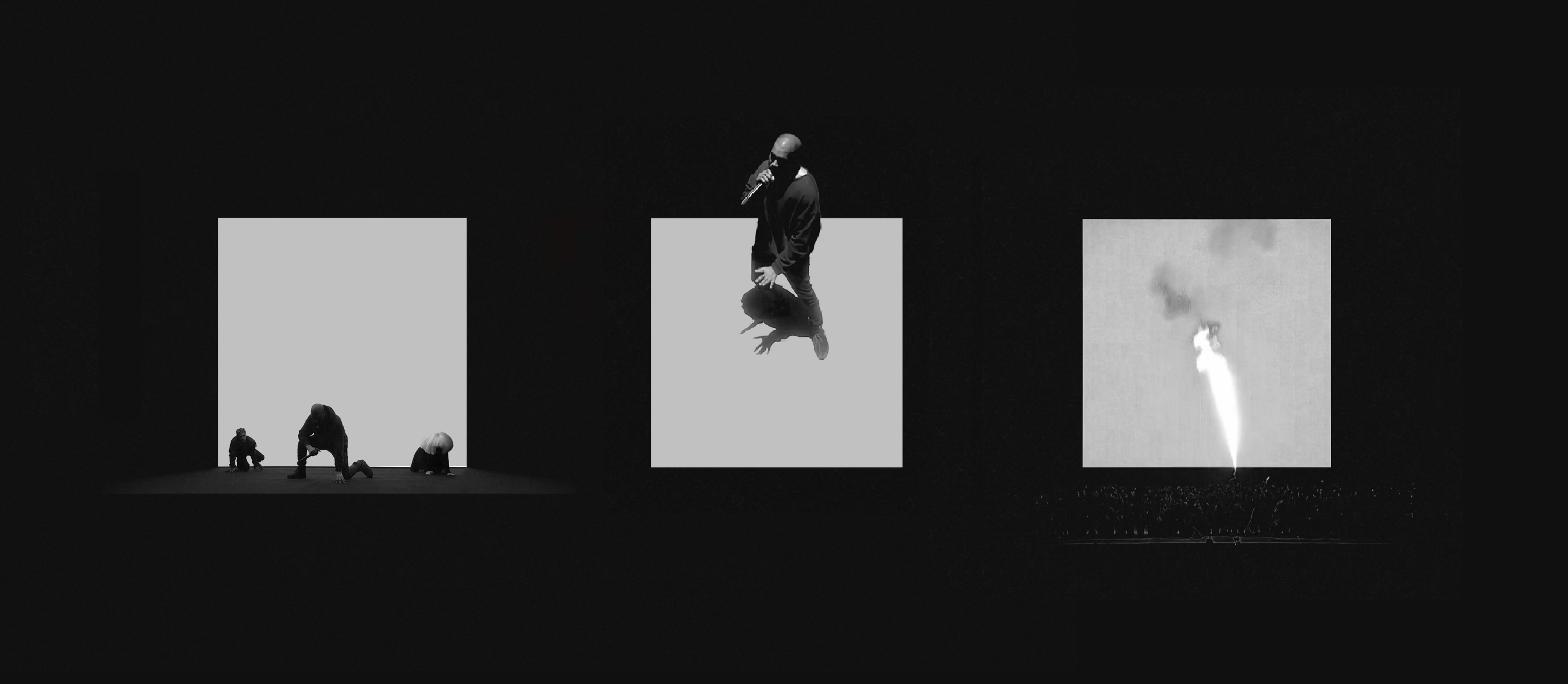Kanye West palco fuoco arancione, rapper, 1200x801 HD, Desktop