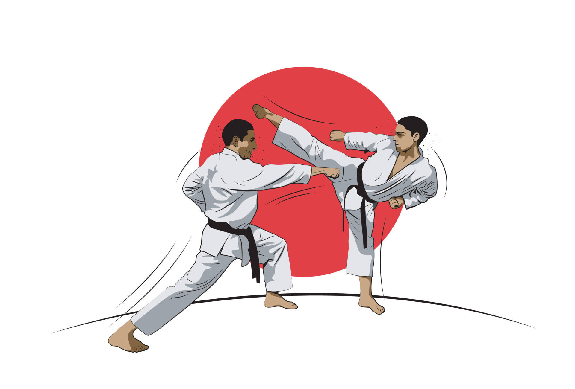Karateka combattimento bandiera Giappone, 1920x1301 Full HD+ WUXGA, Laptop