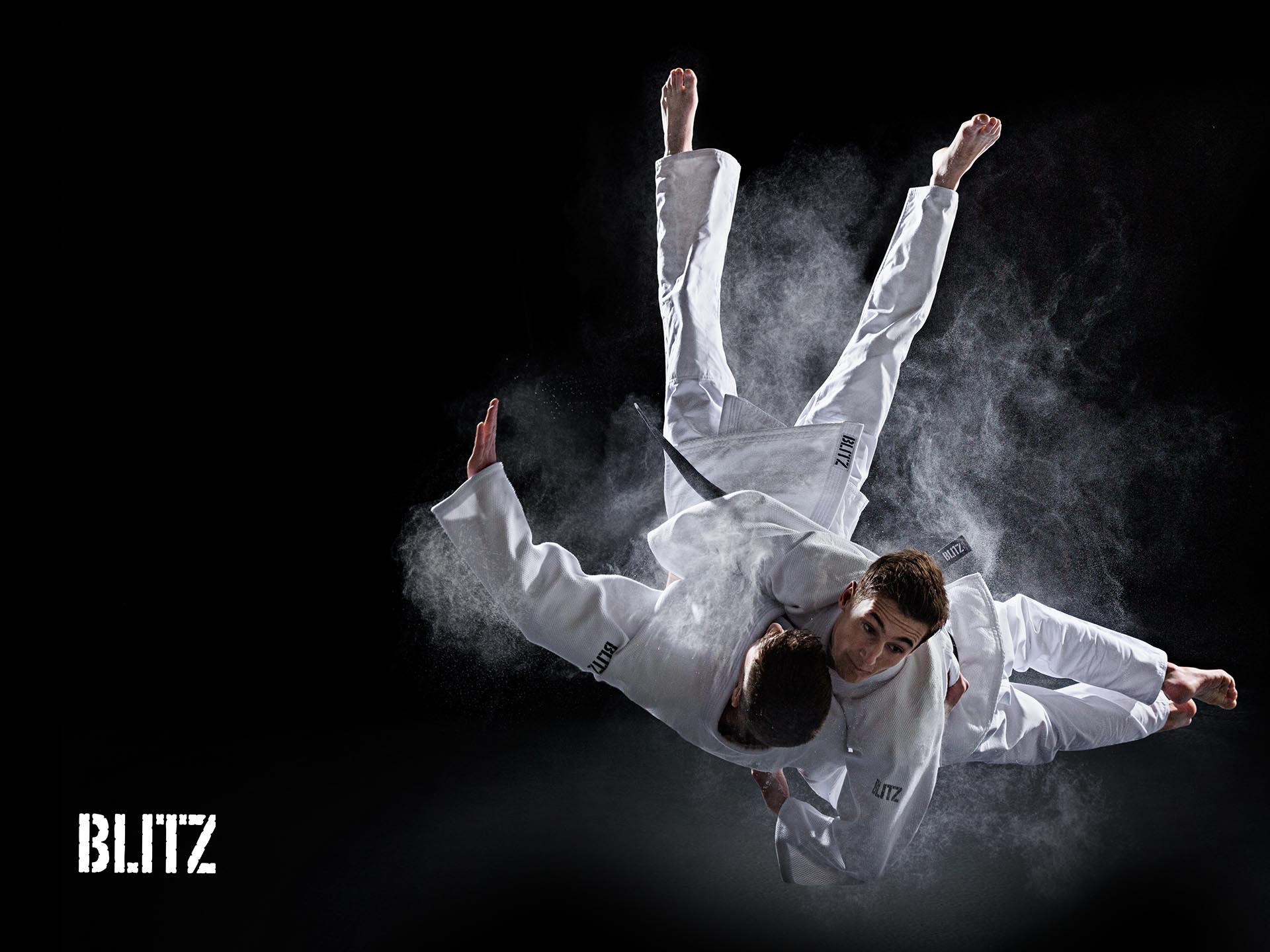 Combattenti karate in caduta, 1920x1440 WUXGA, PC Desktop