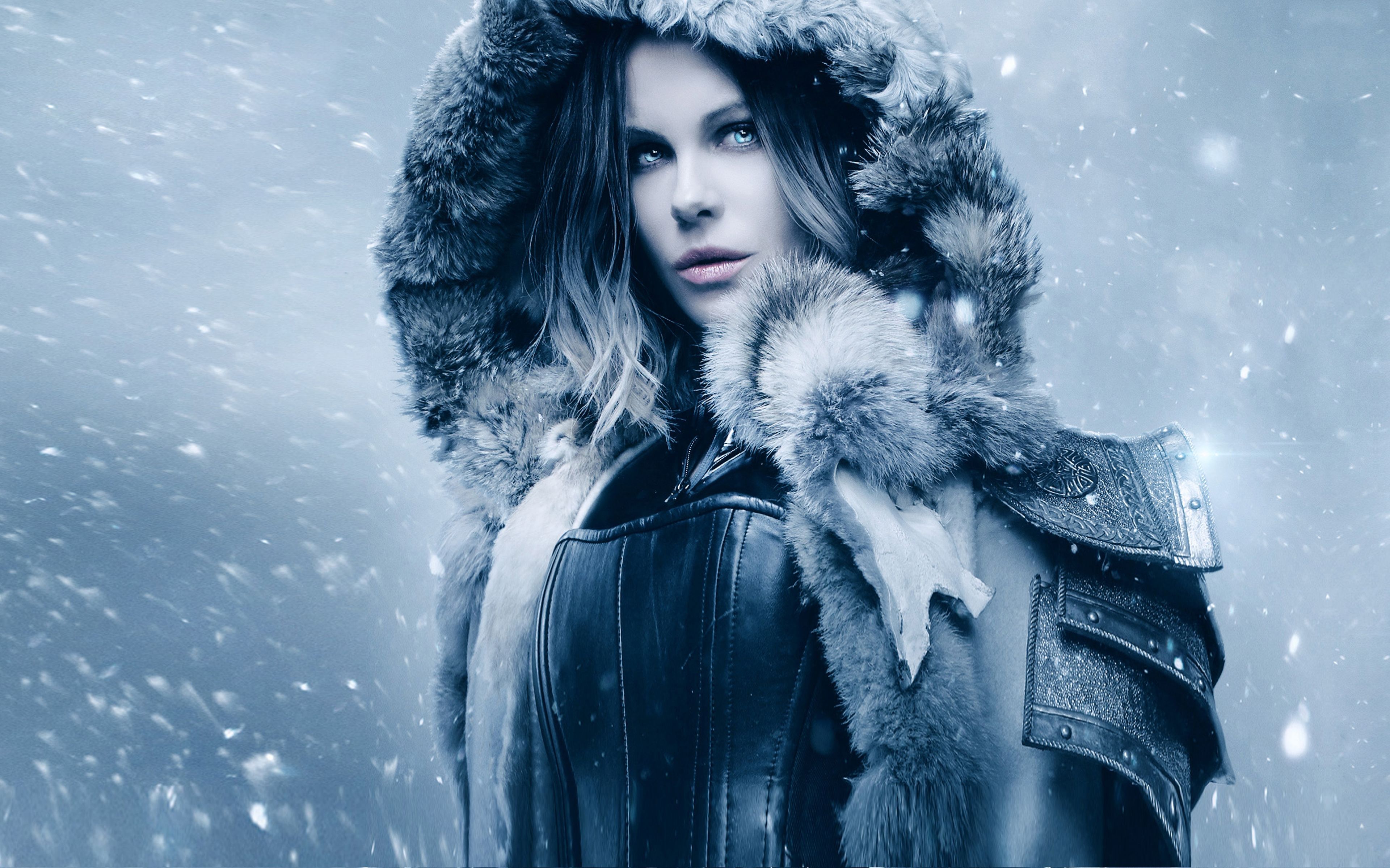 Kate Beckinsale, Underworld, neve, 3840x2400 4K, Desktop 4K