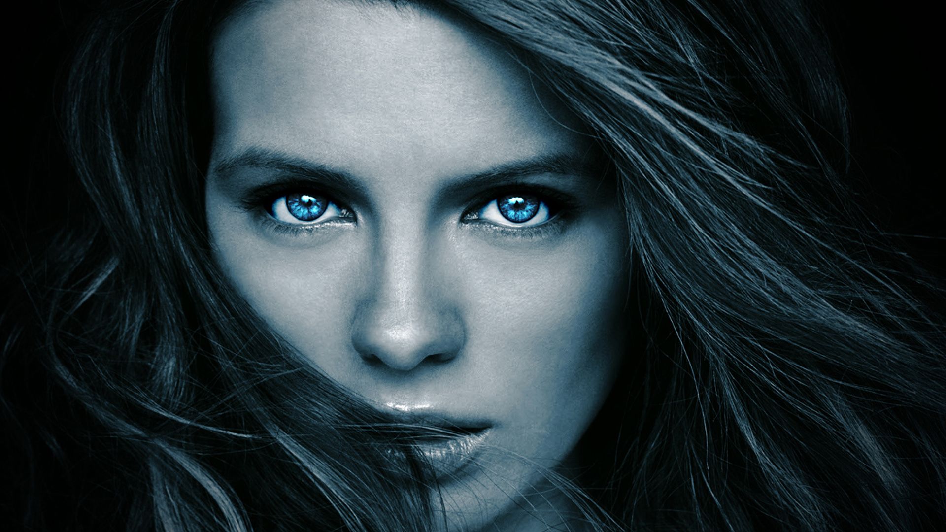 Kate Beckinsale ritratto occhi blu, 1920x1080 1080p, PC
