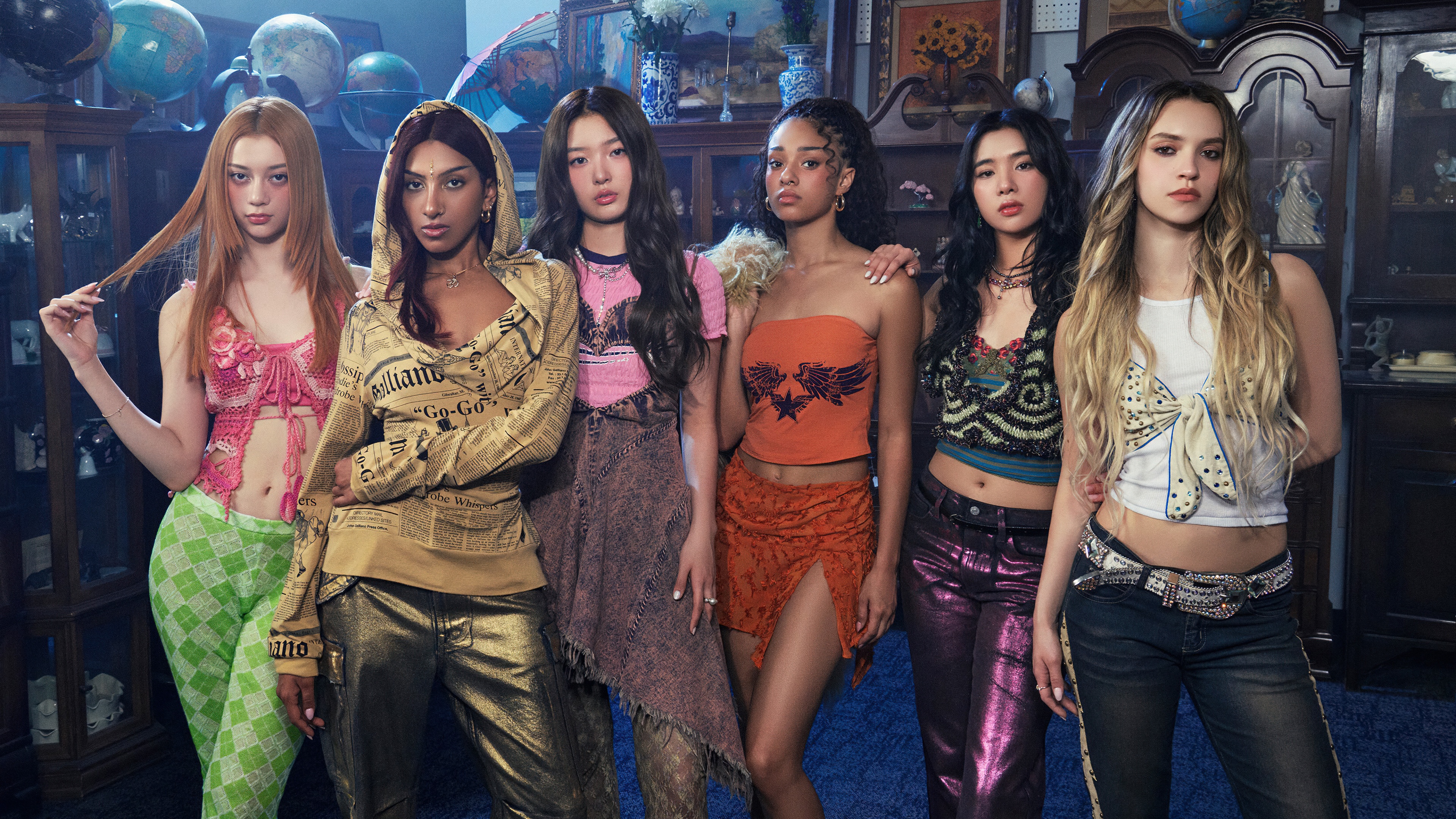 Girl group KATSEYE sei membri, 3840x2160 4K, Desktop 4K