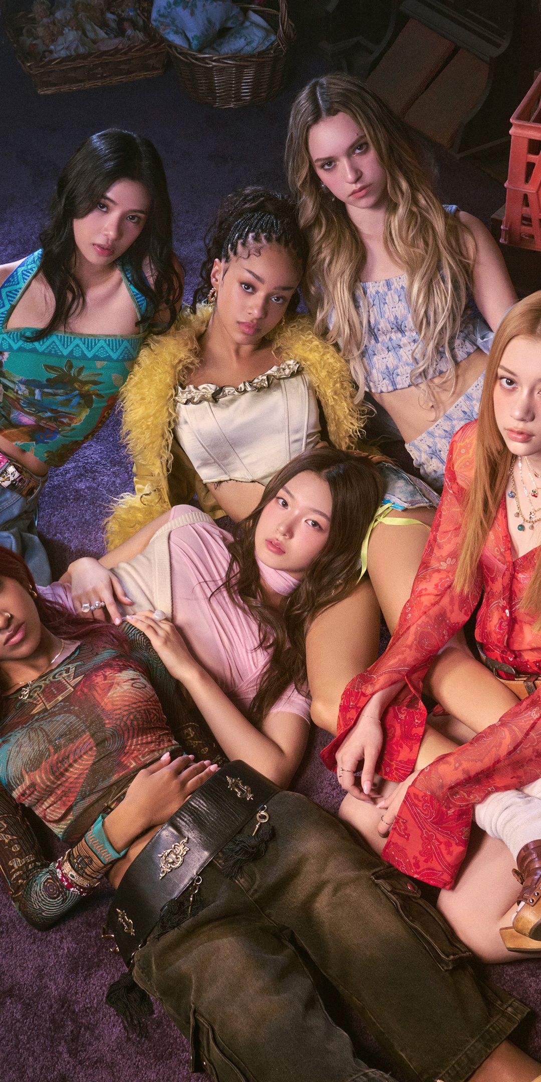 Gruppo musicale femminile KATSEYE, 1080x2160 Full HD Verticale, iPhone