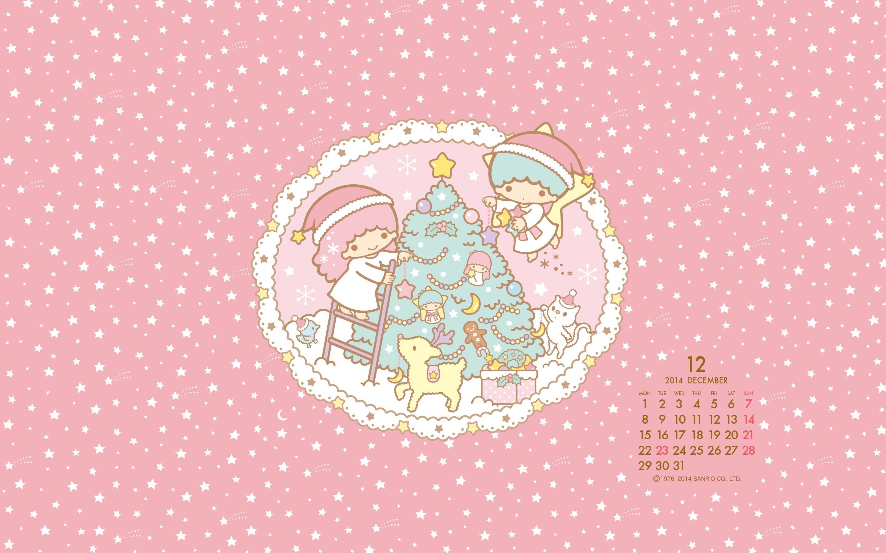 Little Twin Stars calendario natalizio, 2880x1800 WQXGA, PC