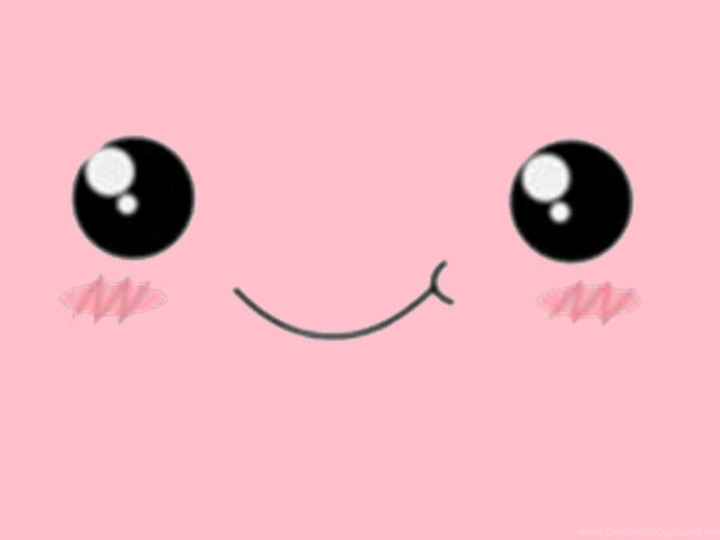 Faccina kawaii rosa, 1024x768 HD, Monitor Gaming