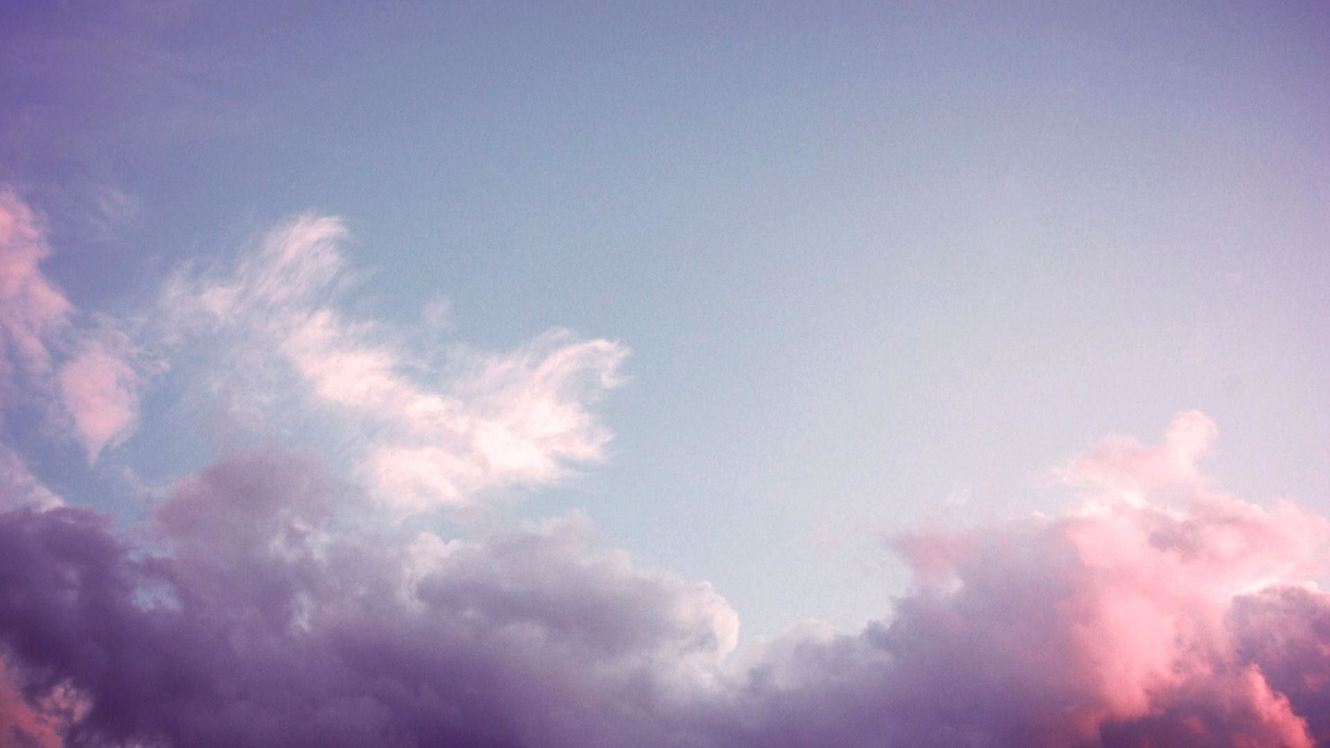 Nuvole rosa pastello cielo, 1920x1080 Full HD 1080p, Desktop