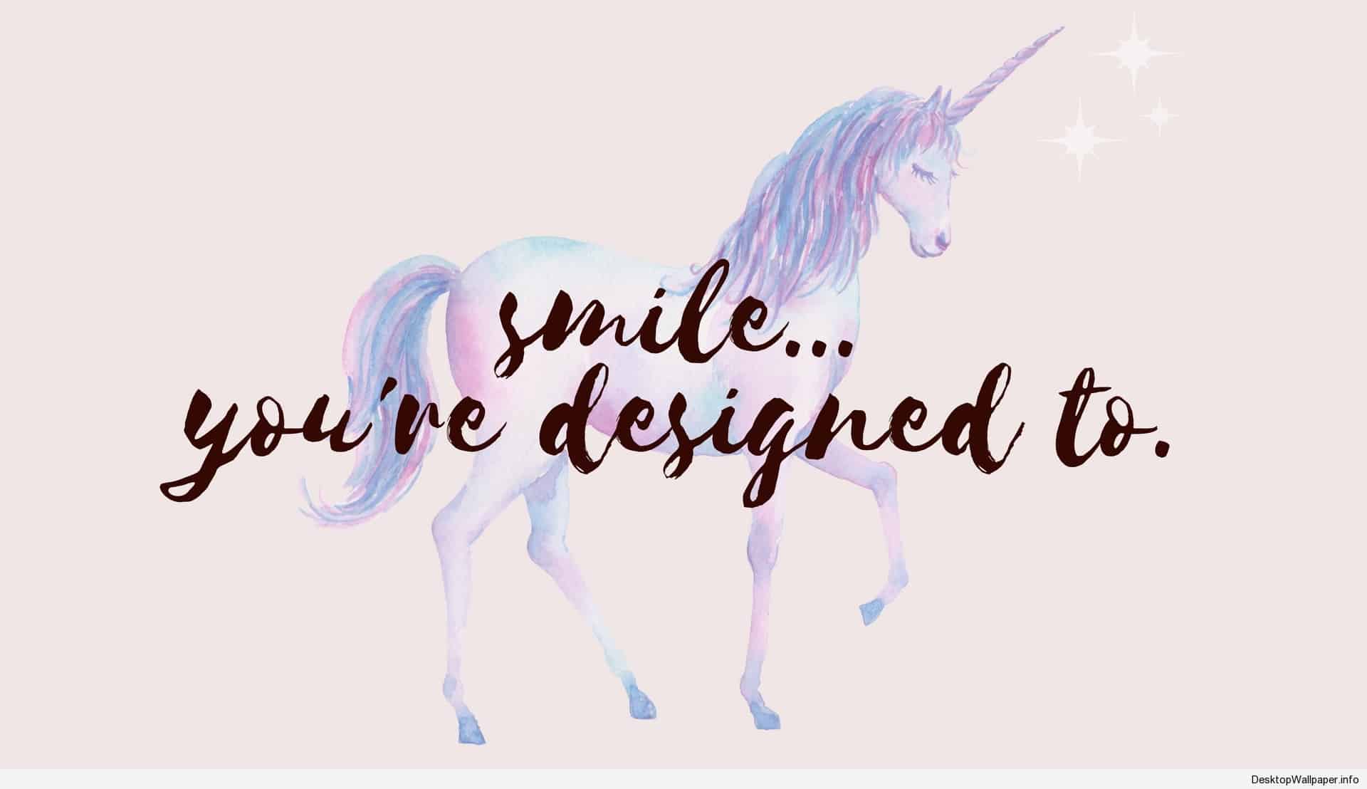 Unicorno pastello con scritta, 1920x1108 Full HD 1080p, MacBook Pro