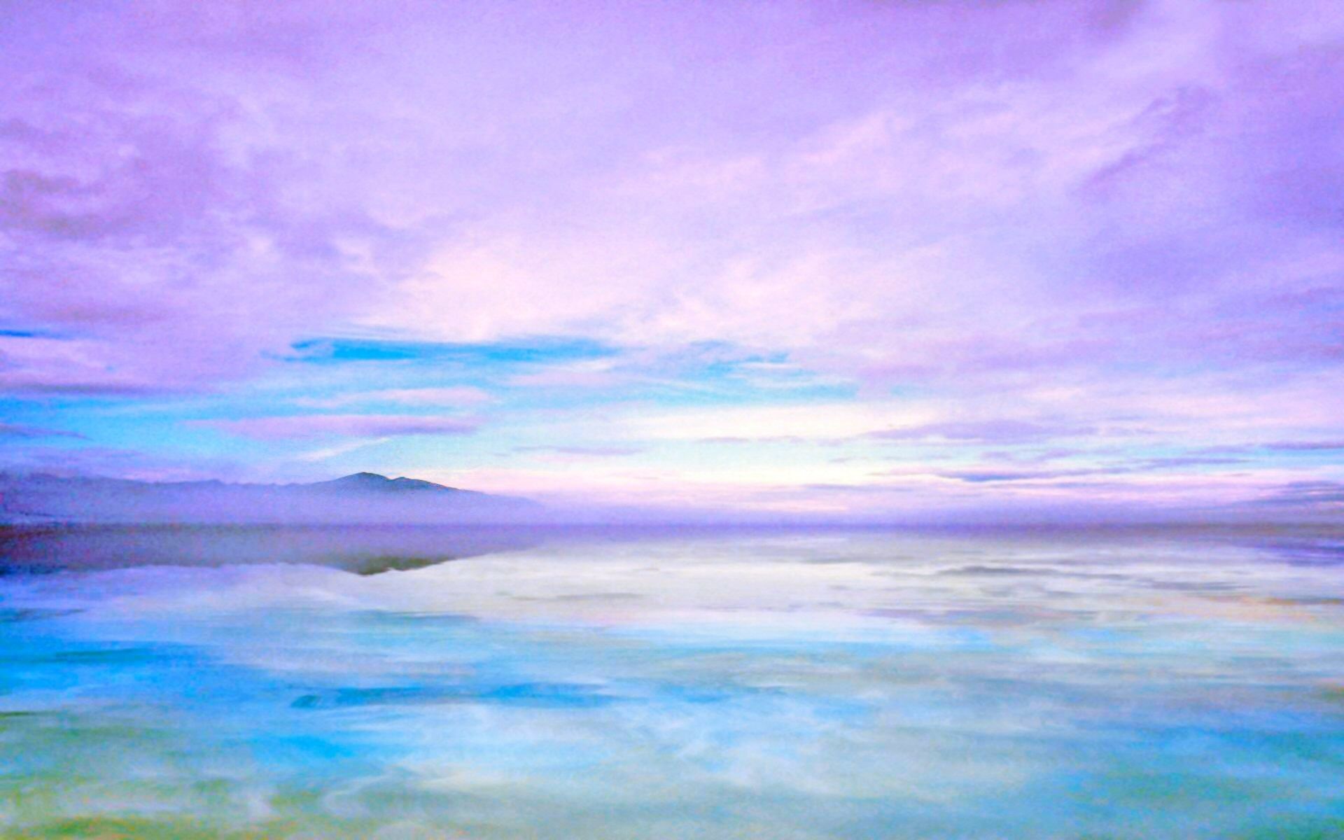Paesaggio marino pastello viola, 1920x1200 WUXGA, Acer Nitro