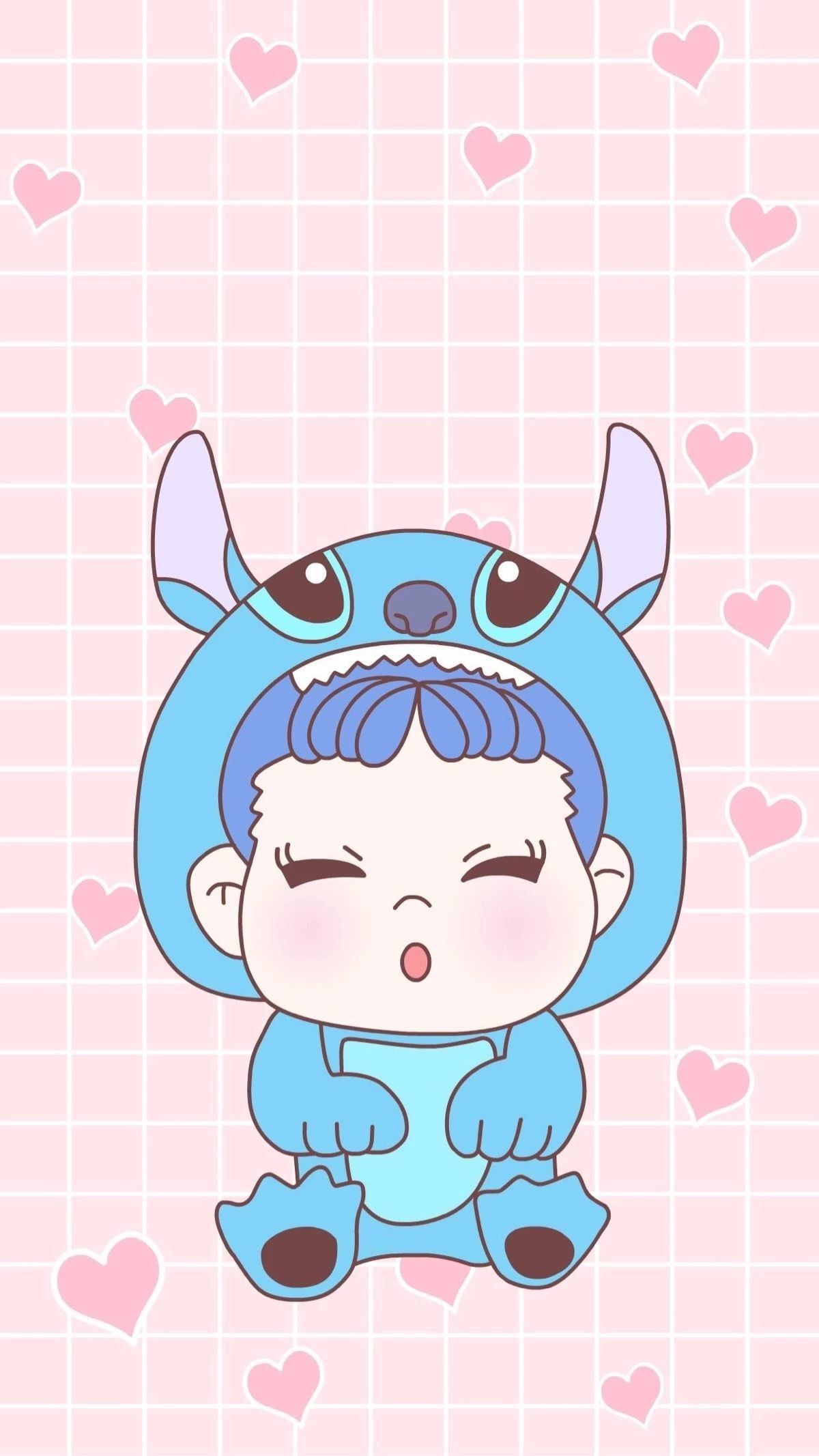 Bimbo costume Stitch kawaii, 1200x2133 Verticale, iPhone