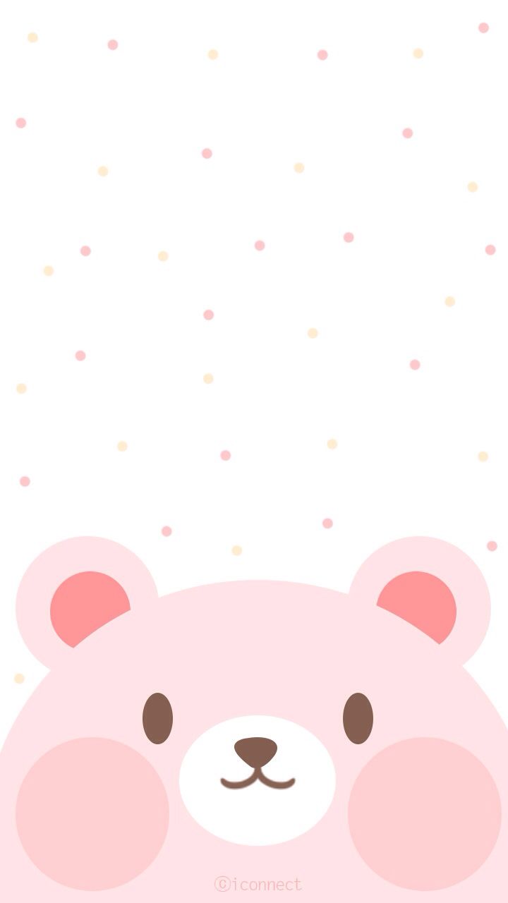 orsetto rosa kawaii, 720x1280 Verticale, iPhone Pro Max
