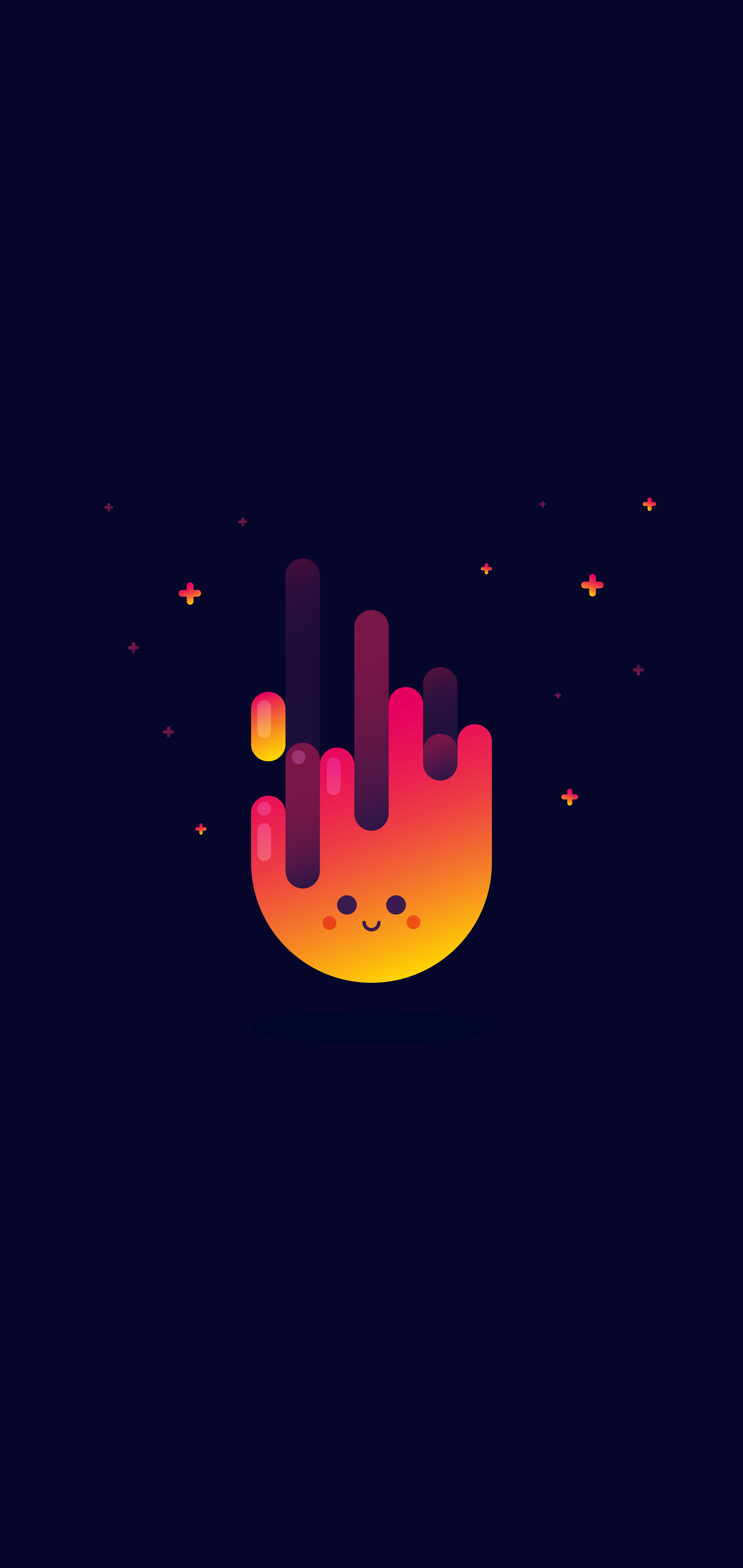 Fiammella kawaii sorridente, 4500x9500 Verticale, iPhone Air
