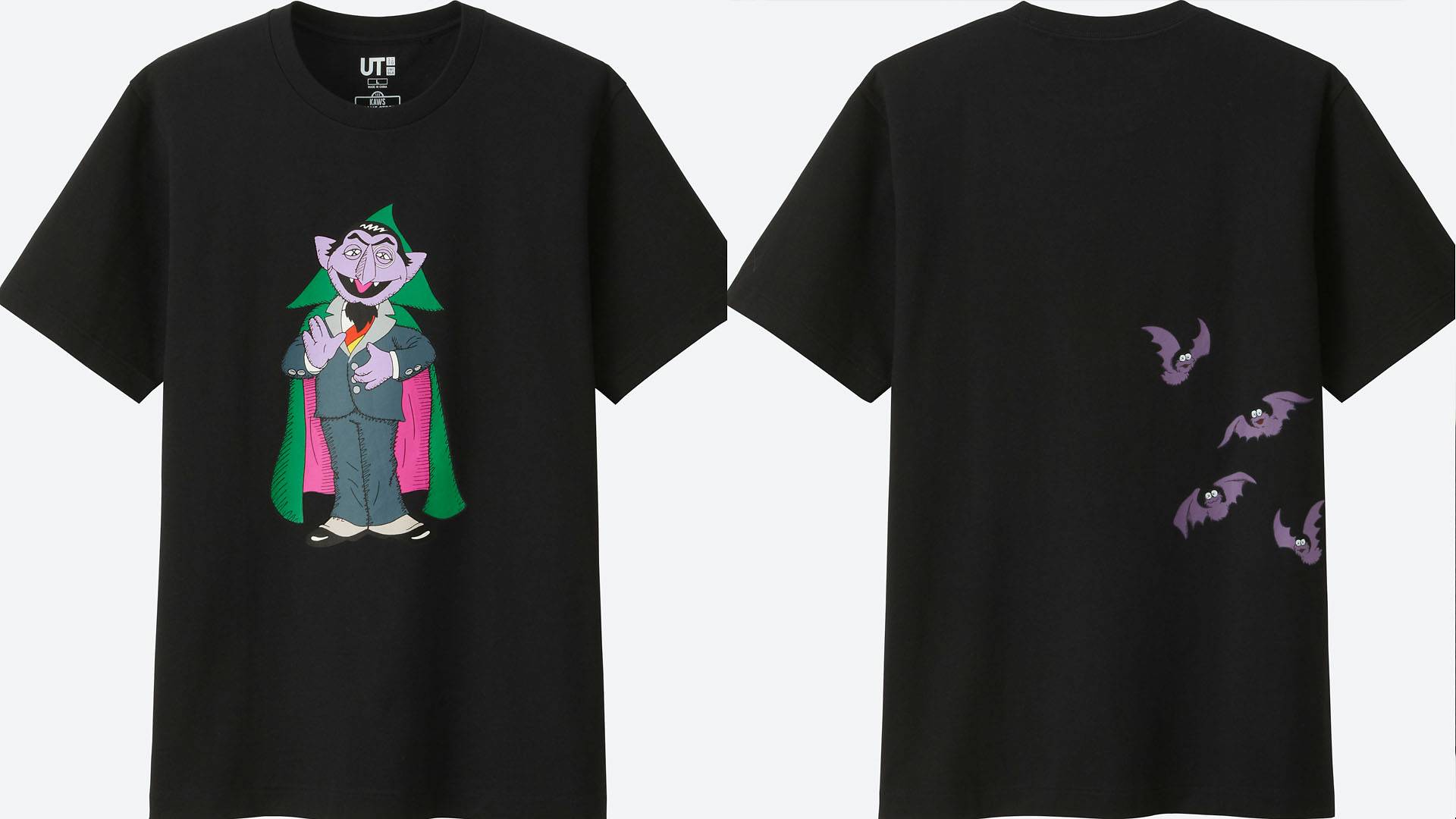 Conte Contare KAWS maglietta nera, 1920x1080 Full HD, PC Desktop