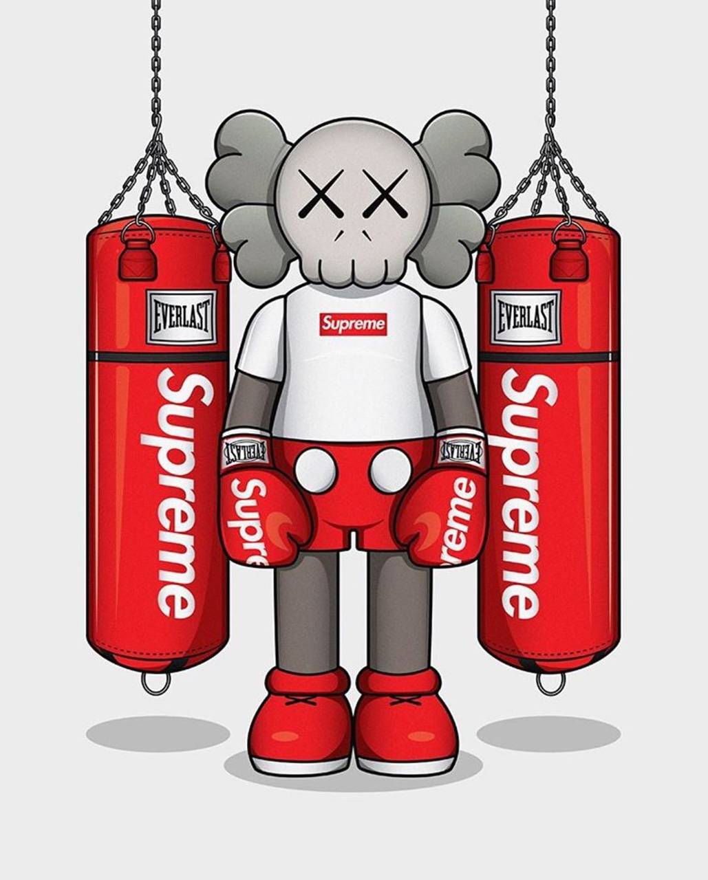 KAWS Companion boxe Supreme, 1029x1280 Verticale, POCO