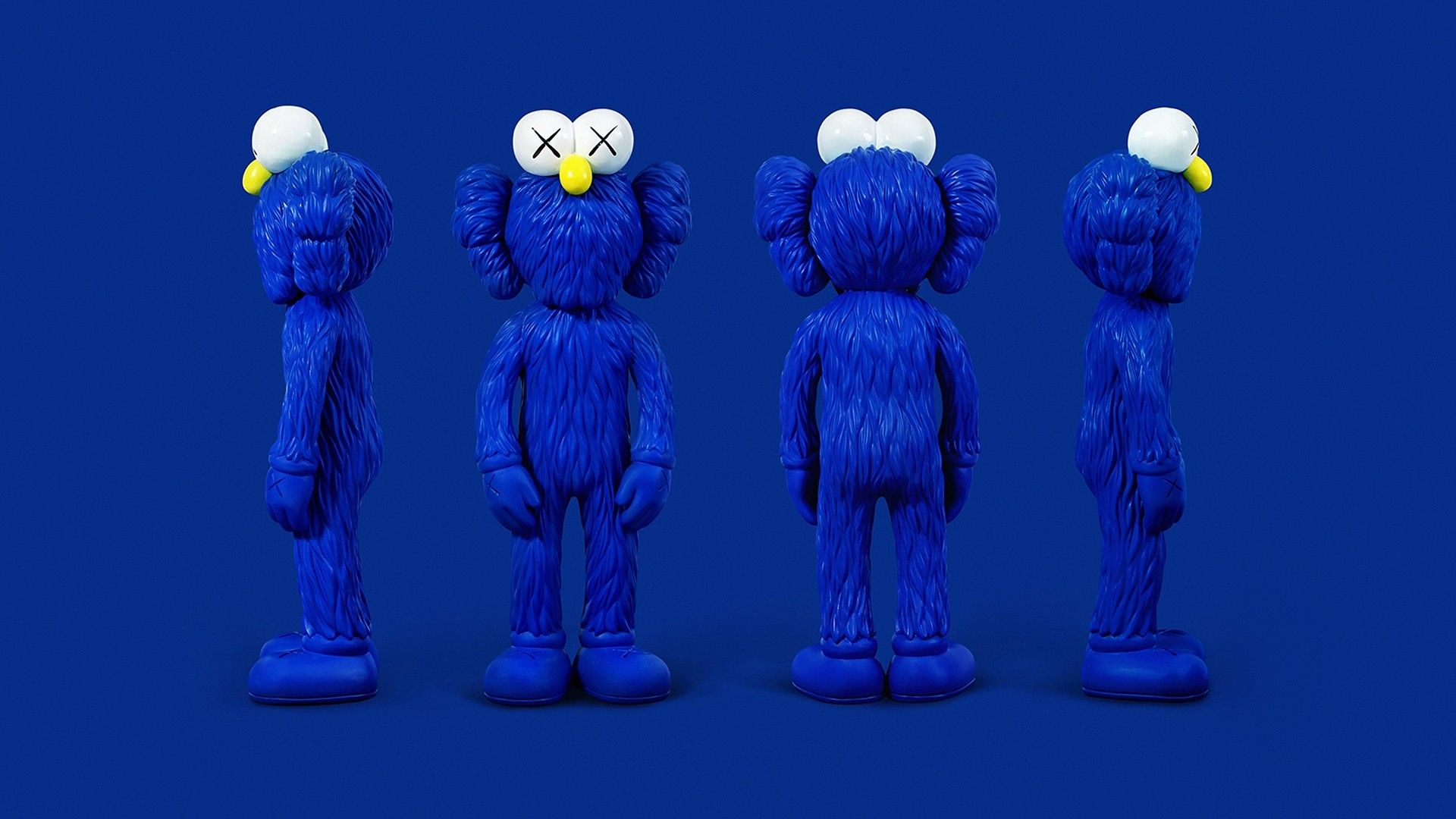 Figure KAWS BFF blu, Brian Donnelly, 1920x1080 1080p, Desktop