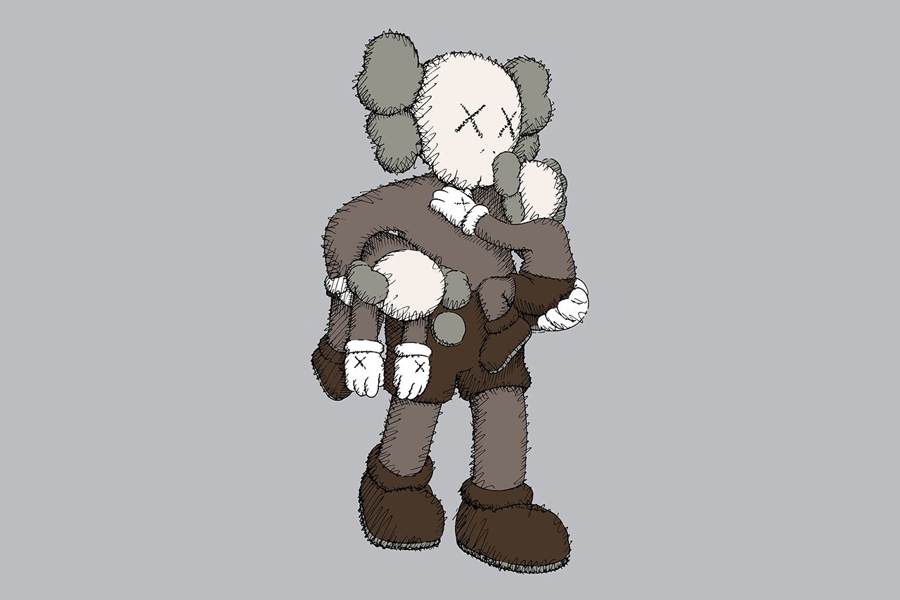Personaggio KAWS ombra nera, 1366x768 HD, PC Desktop