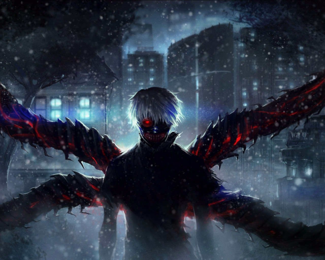 Ken Kaneki ali kagune Tokyo Ghoul, 1280x1024 720p, PC