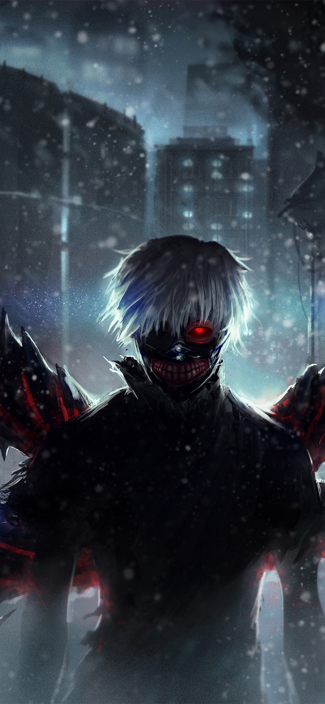 Ken Kaneki Tokyo Ghoul maschera, 1125x2436 Verticale, Mobile