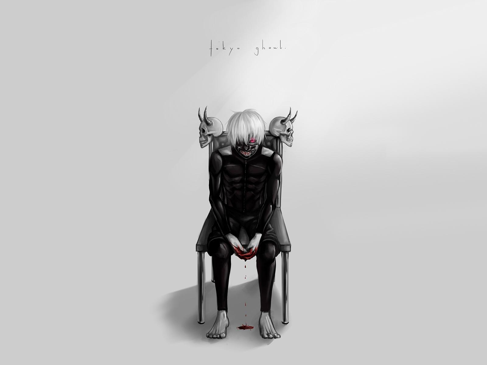 Ken Kaneki, Tokyo Ghoul, minimal, 1600x1200 900p, PC