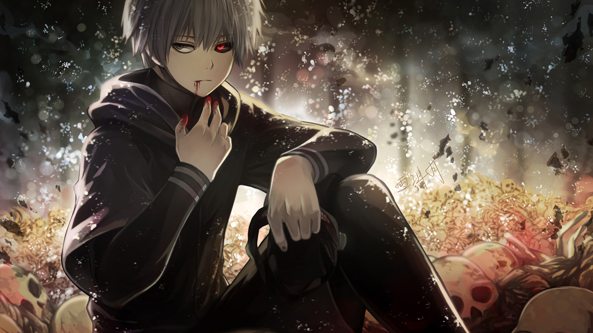 Ken Kaneki, Tokyo Ghoul, 1920x1080 1080p, Laptop