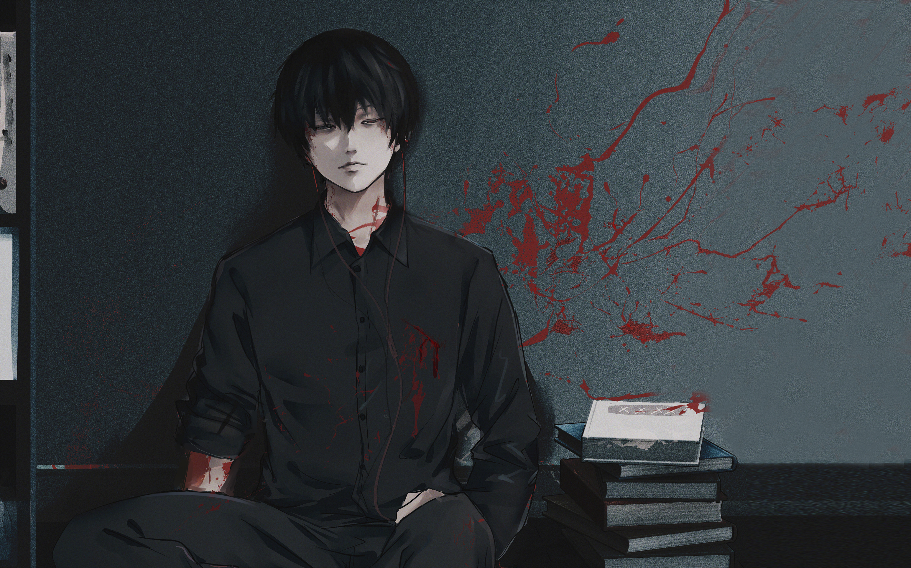 Ken Kaneki Tokyo Ghoul stanza, 3090x1929 2K, Monitor Gaming