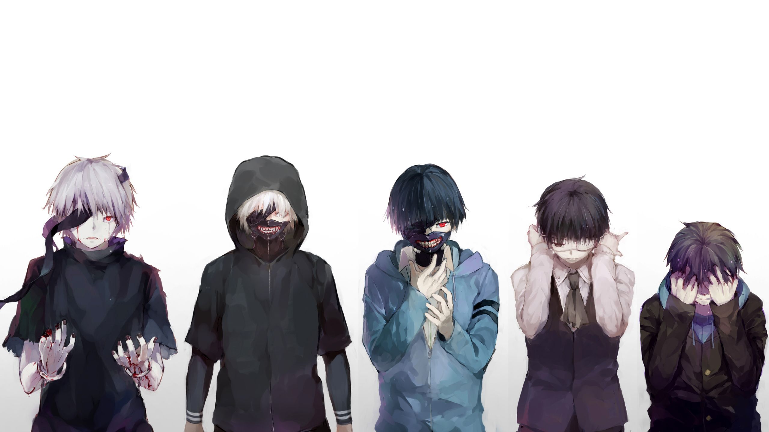 Ken Kaneki Tokyo Ghoul personaggi, 2560x1440 2K, Desktop