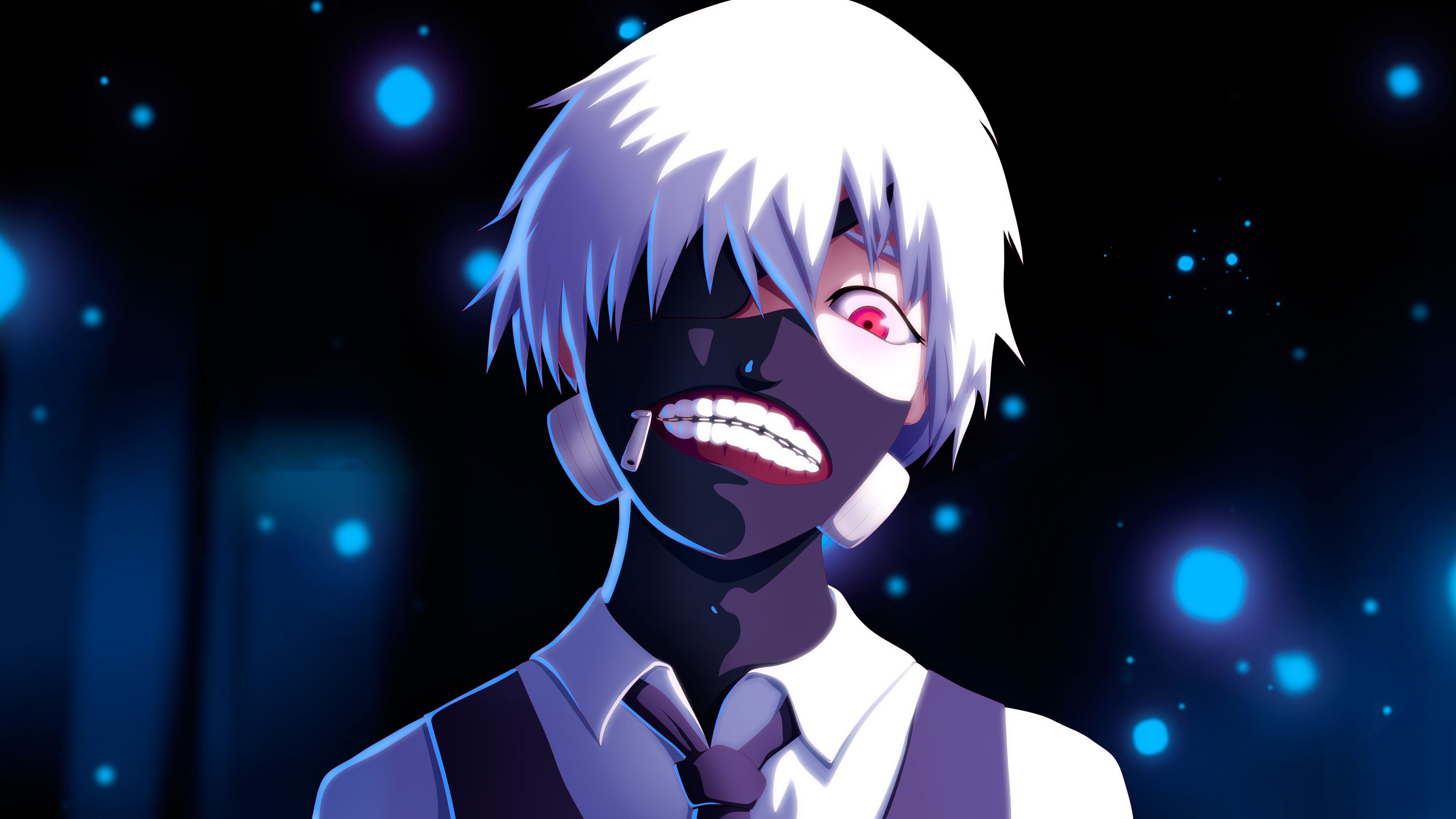 Ken Kaneki Tokyo Ghoul anime, 3840x2160 Ultra HD, 4K TV
