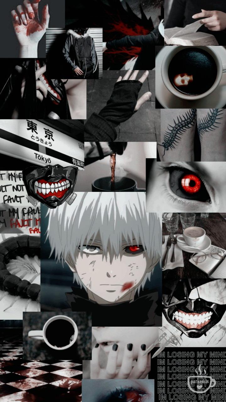 Ken Kaneki collage estetico, 720x1280 Verticale, Telefono