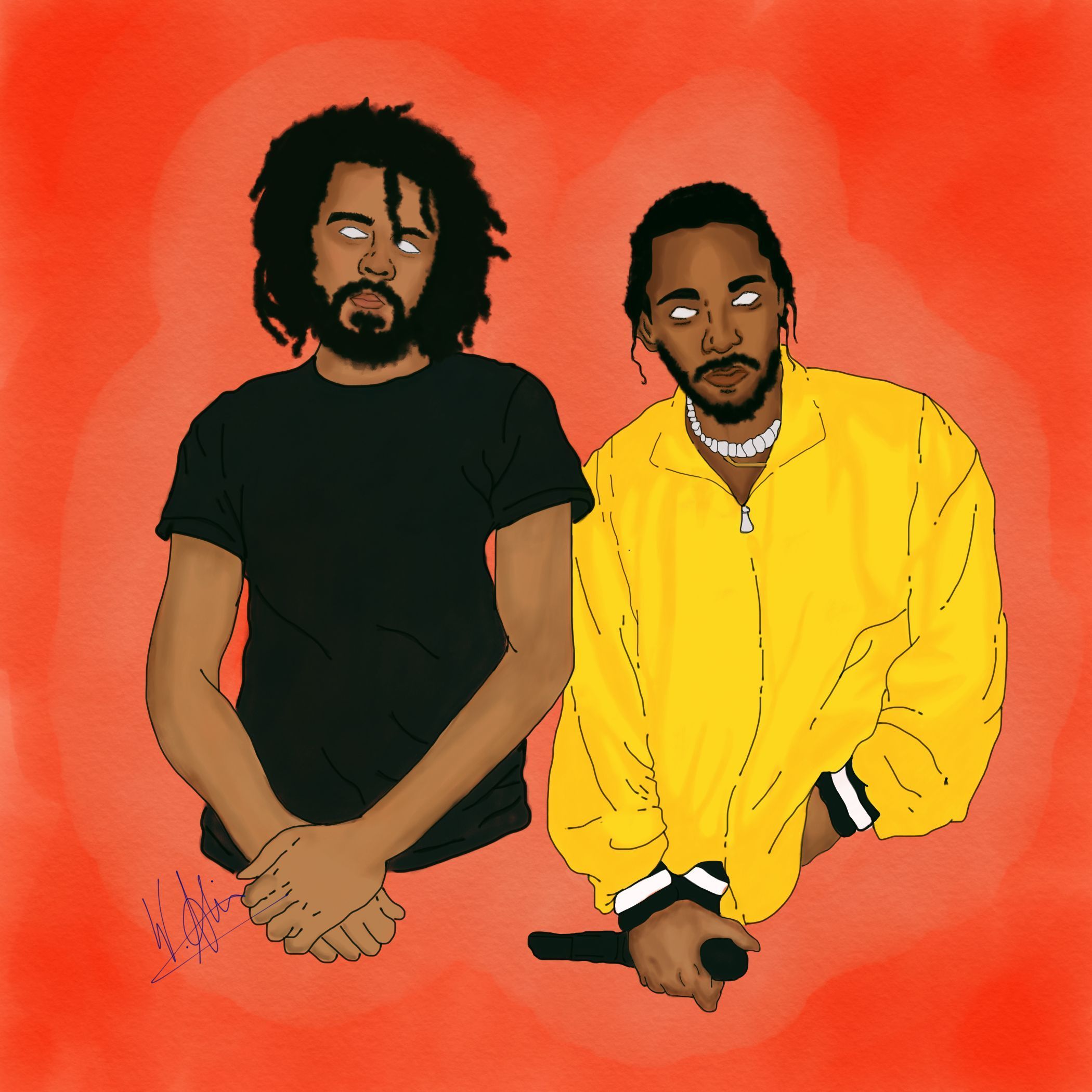 Kendrick Lamar con microfono, 1080x1921 Verticale, iPhone Air