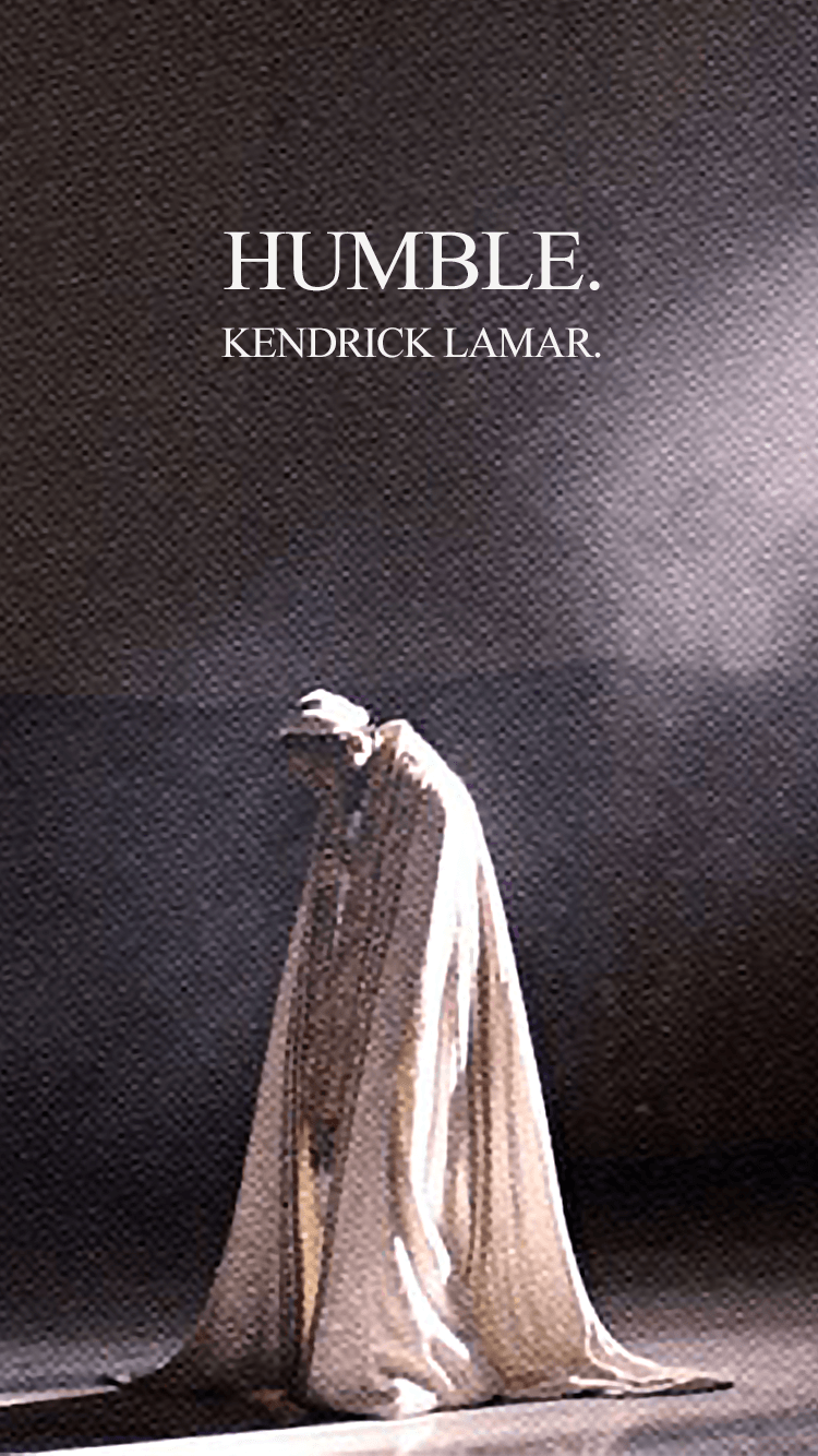 Kendrick Lamar figura incappucciata, 750x1334 Verticale, iPhone