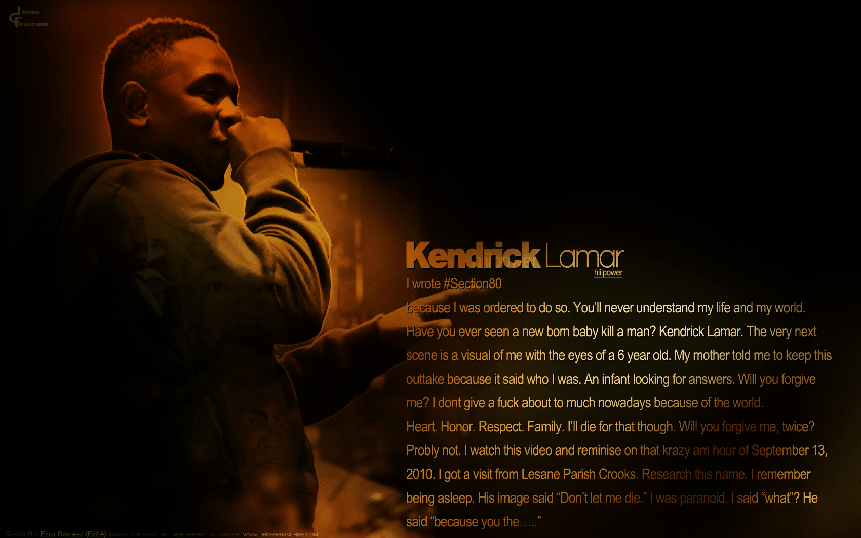 Kendrick Lamar ritratto scuro, 1920x1080 Full HD 1080p, Desktop