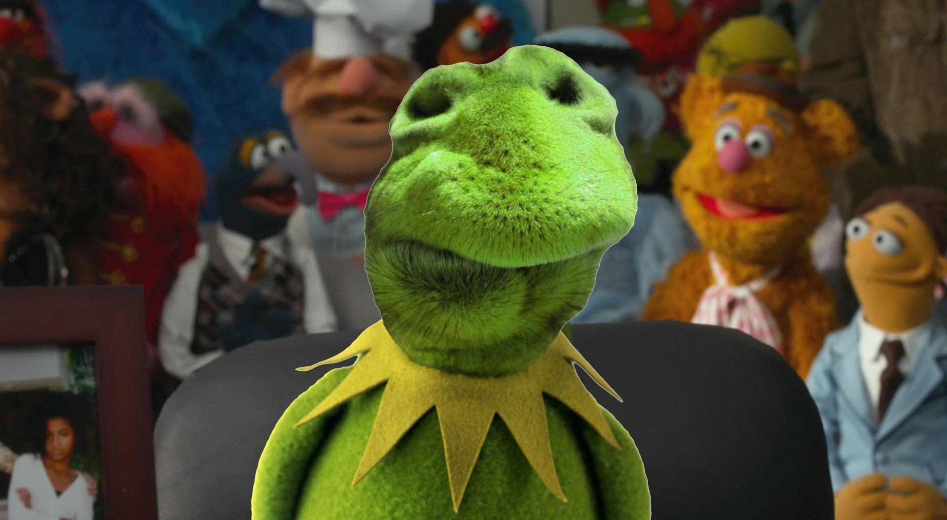 Kermit rana silhouette scura, 1920x1080 Full HD, Desktop