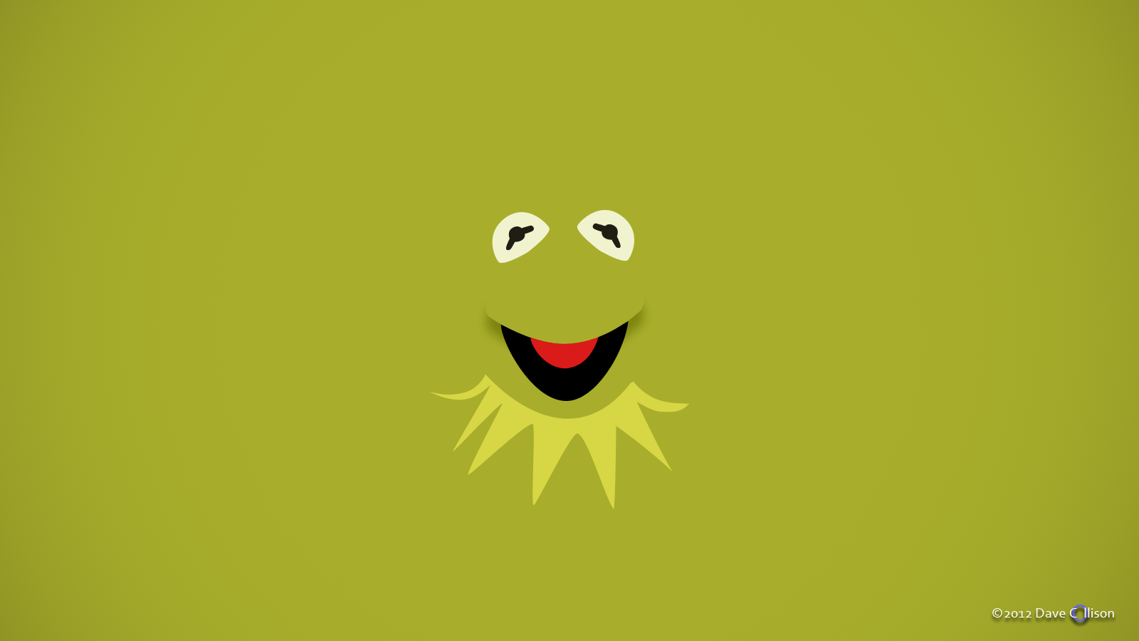 Kermit la Rana minimalista, 1600x900 HD, PC