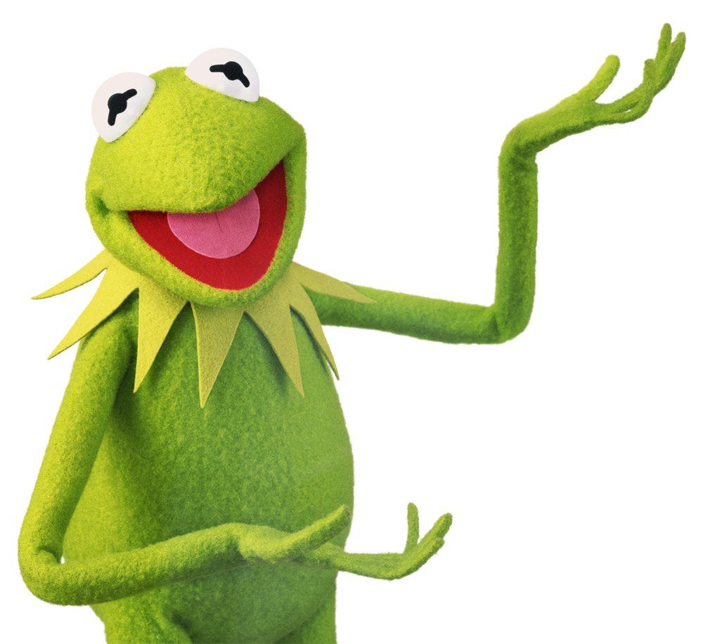 Kermit la Rana sorpreso, 1024x1351 Verticale, Telefono