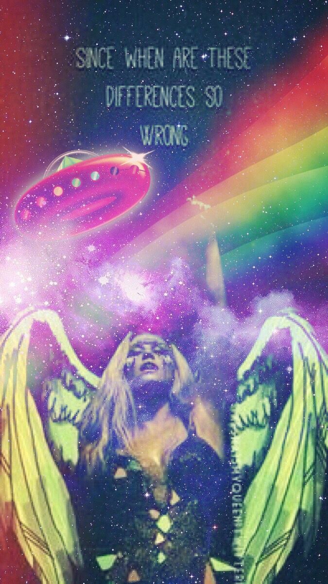 Kesha angelo alieno colorato, 675x1200 Full HD Verticale, Smartphone