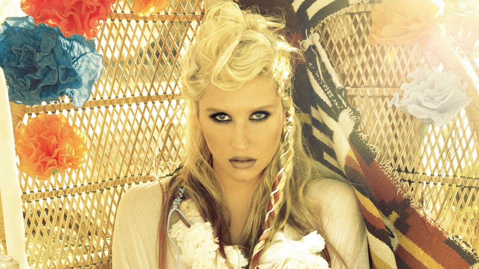 Kesha ritratto colorato, 1920x1080 Full HD, Desktop