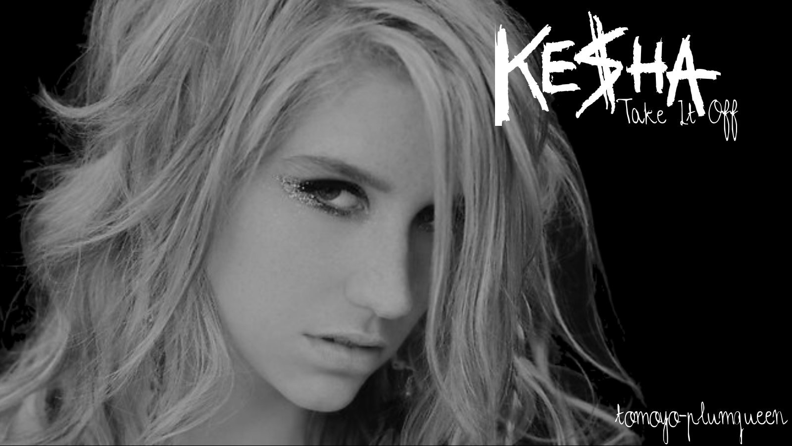 Kesha ritratto bianco e nero, 1600x900 HD, PC Desktop