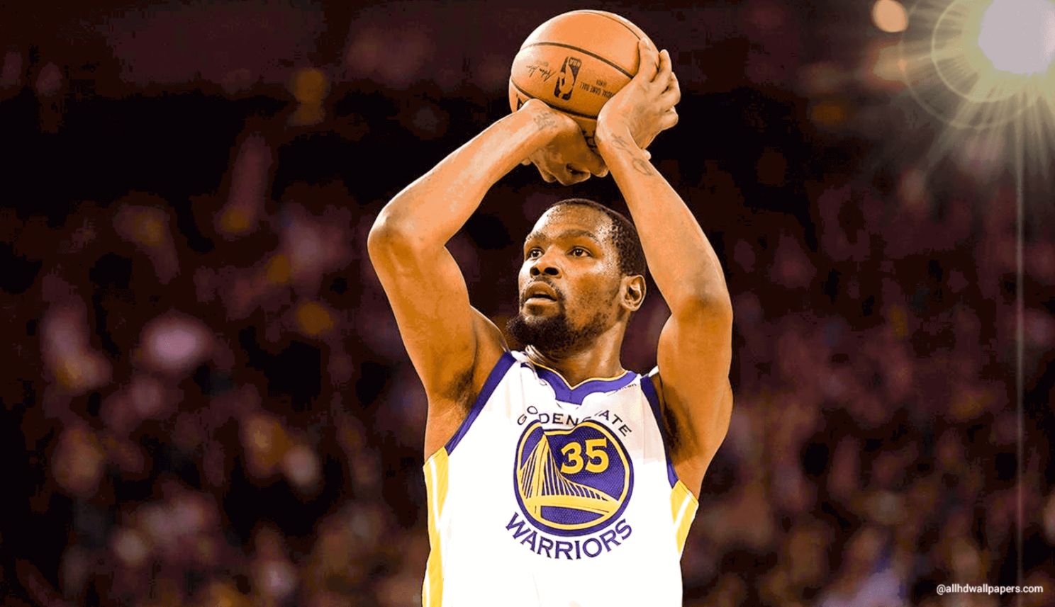 Kevin Durant Golden State Warriors, 1488x857 HD, PC Desktop