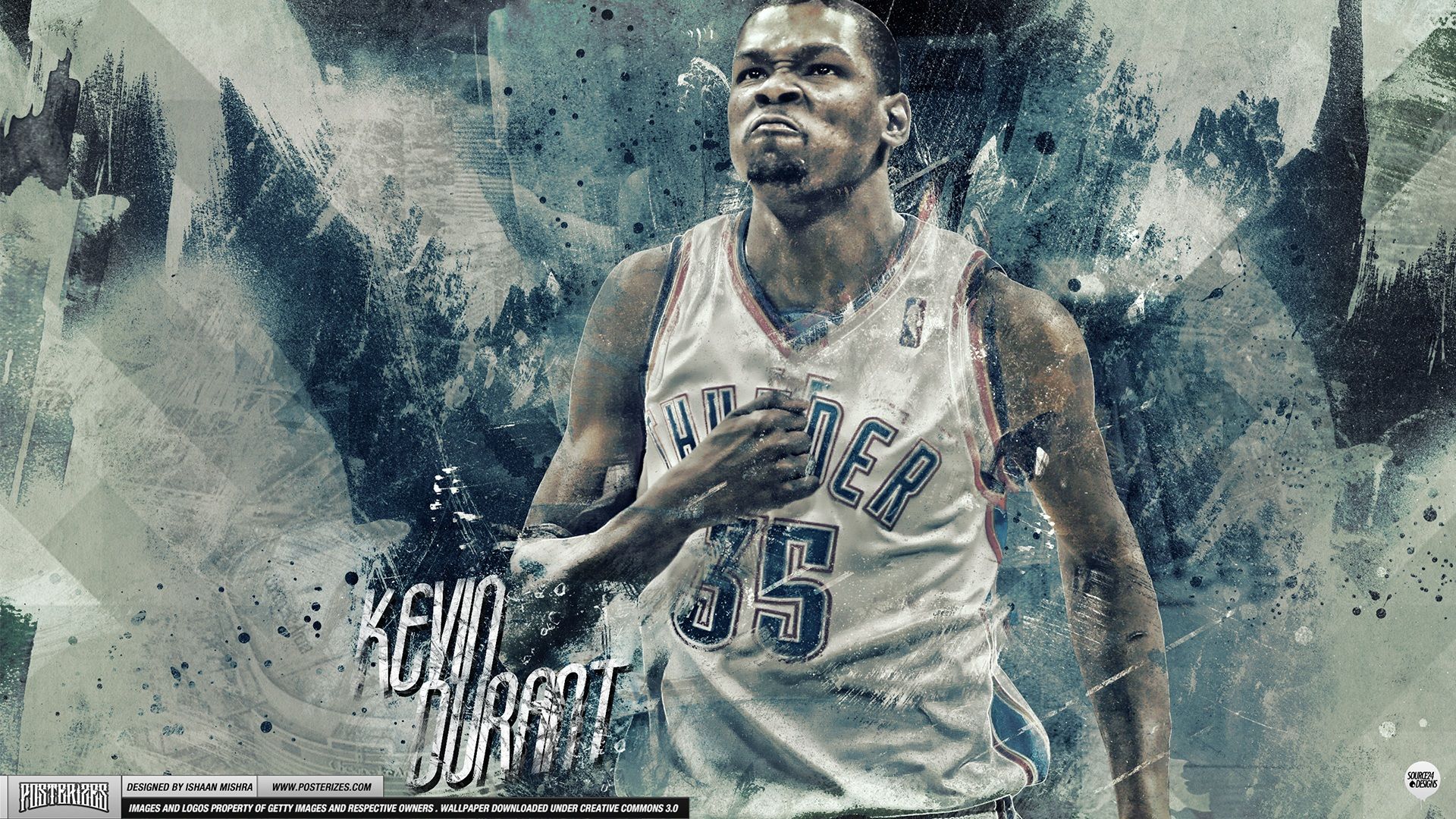 Kevin Durant Thunder basket, 1920x1080 1080p, PC