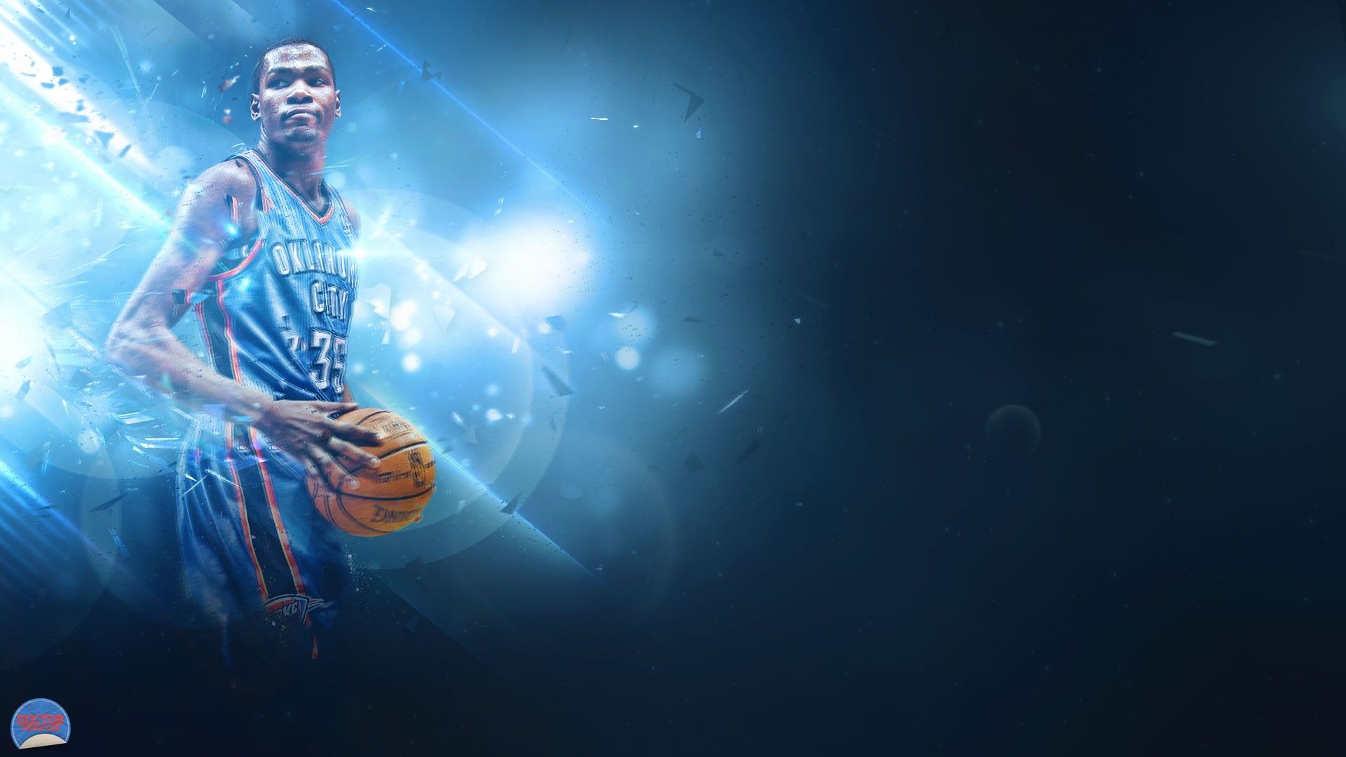 Kevin Durant basket blu, 1920x1080 Full HD, PC Desktop
