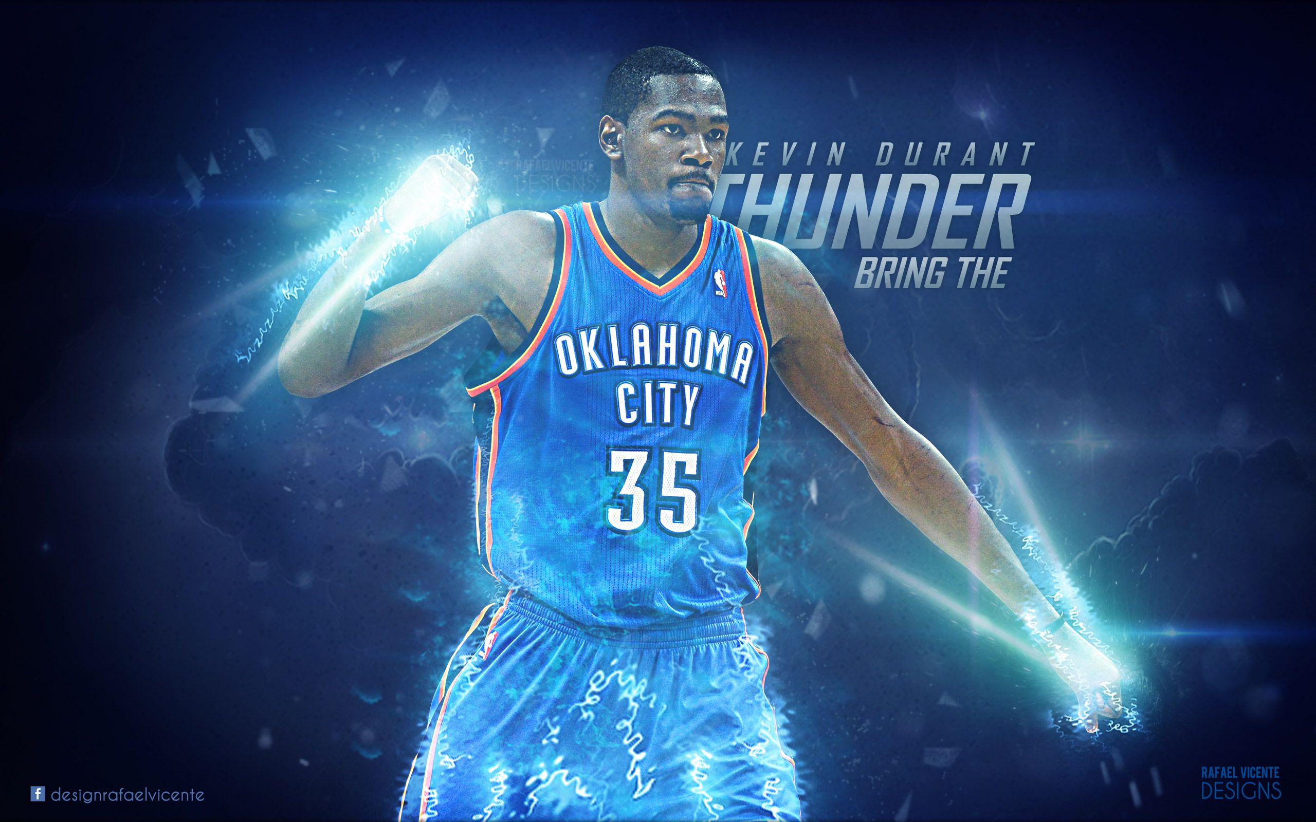 Kevin Durant Oklahoma City Thunder, NBA, 2560x1600 2K, Desktop