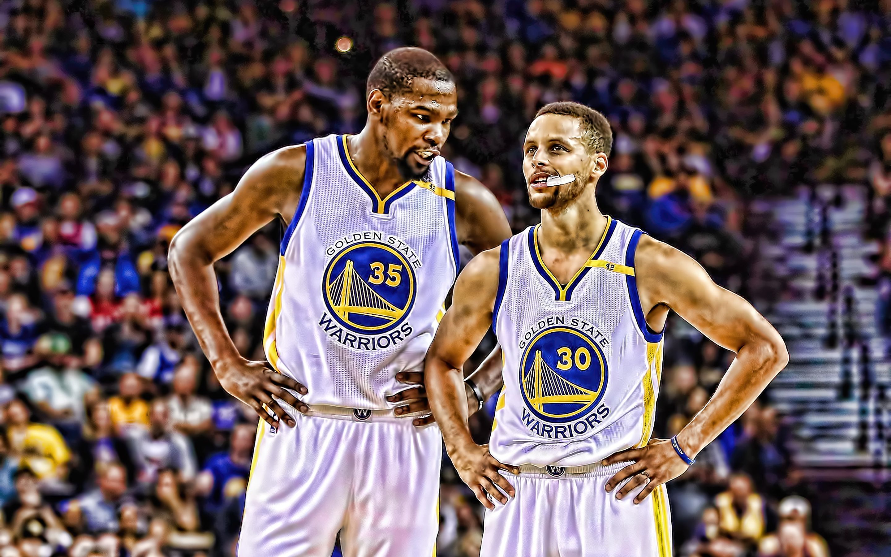 Kevin Durant e Stephen Curry, 2880x1800 2K+, Desktop