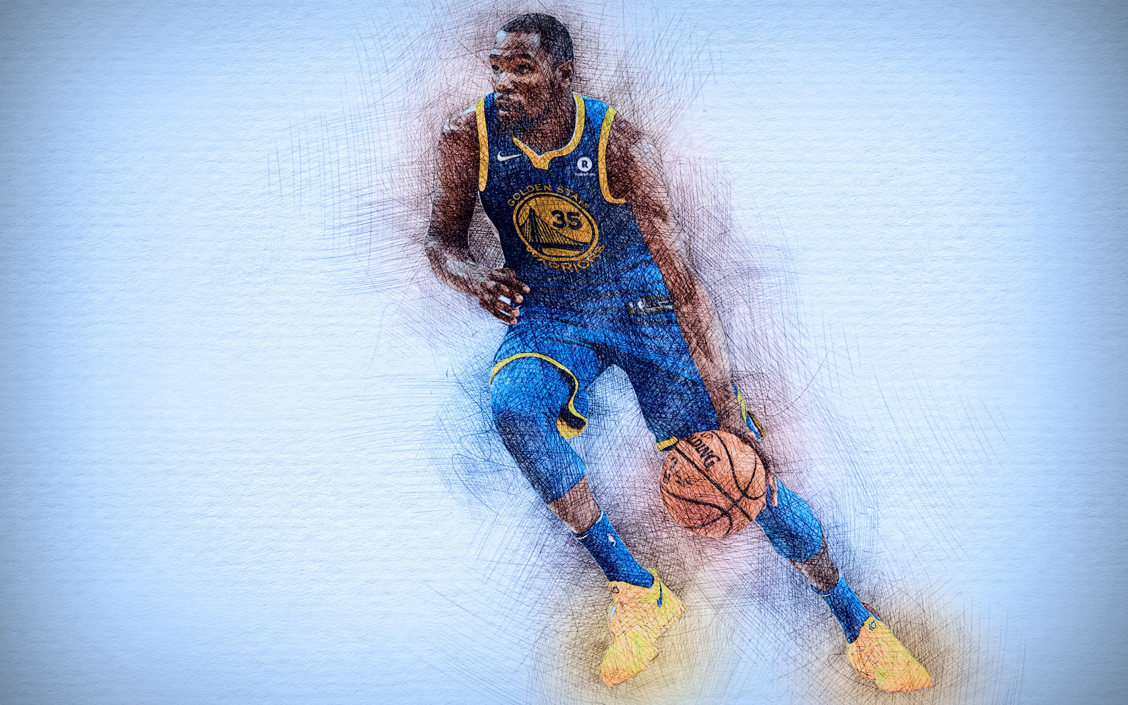 Kevin Durant Golden State Warriors, San Francisco, 3840x2400 4K, Desktop 4K