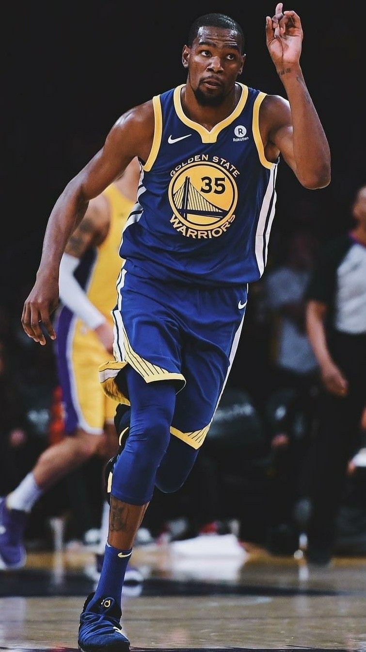 Kevin Durant maglia Warriors, NBA, 755x1343 Verticale, Telefono